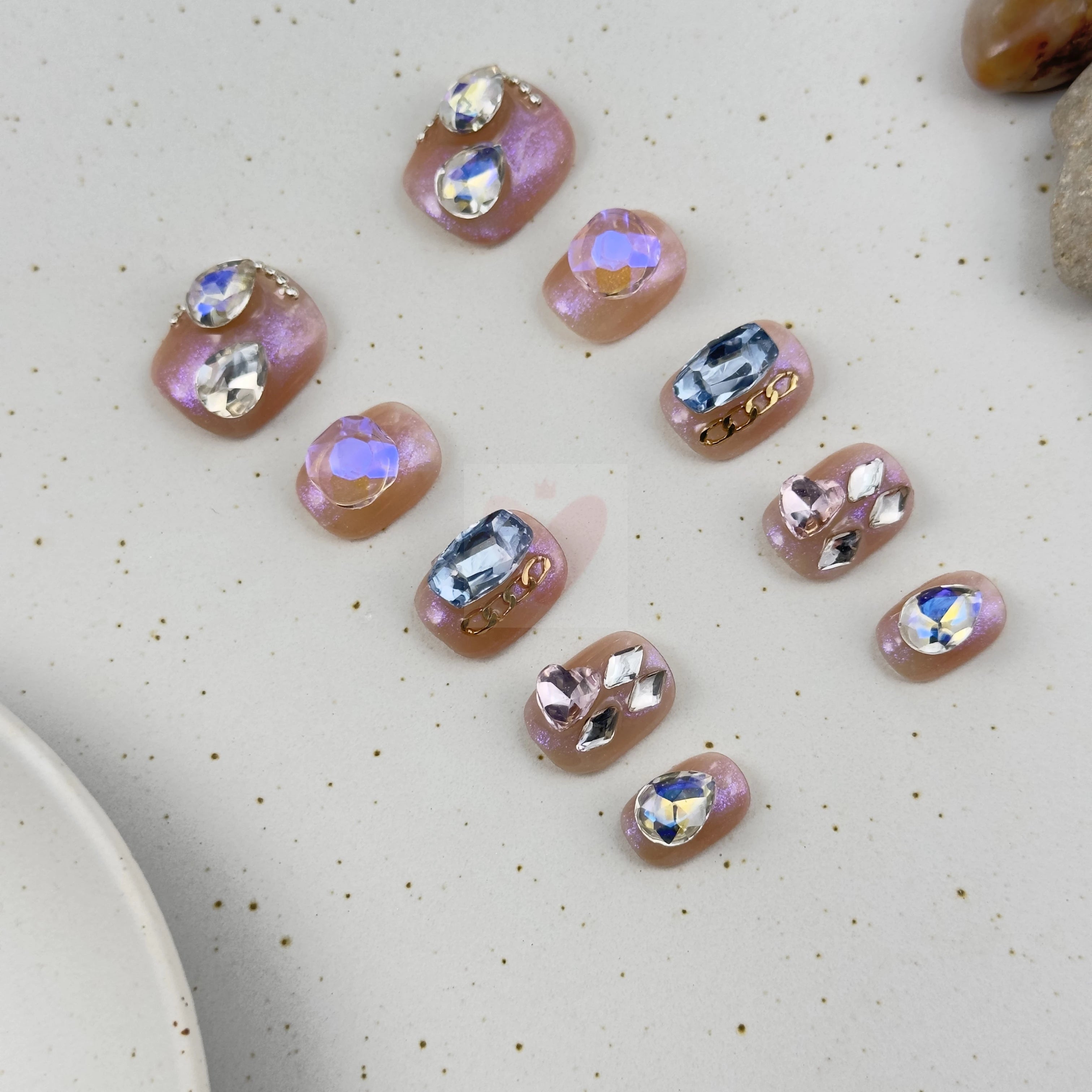 Shimmering Spectrum - Dress For Nails - Press On Nails