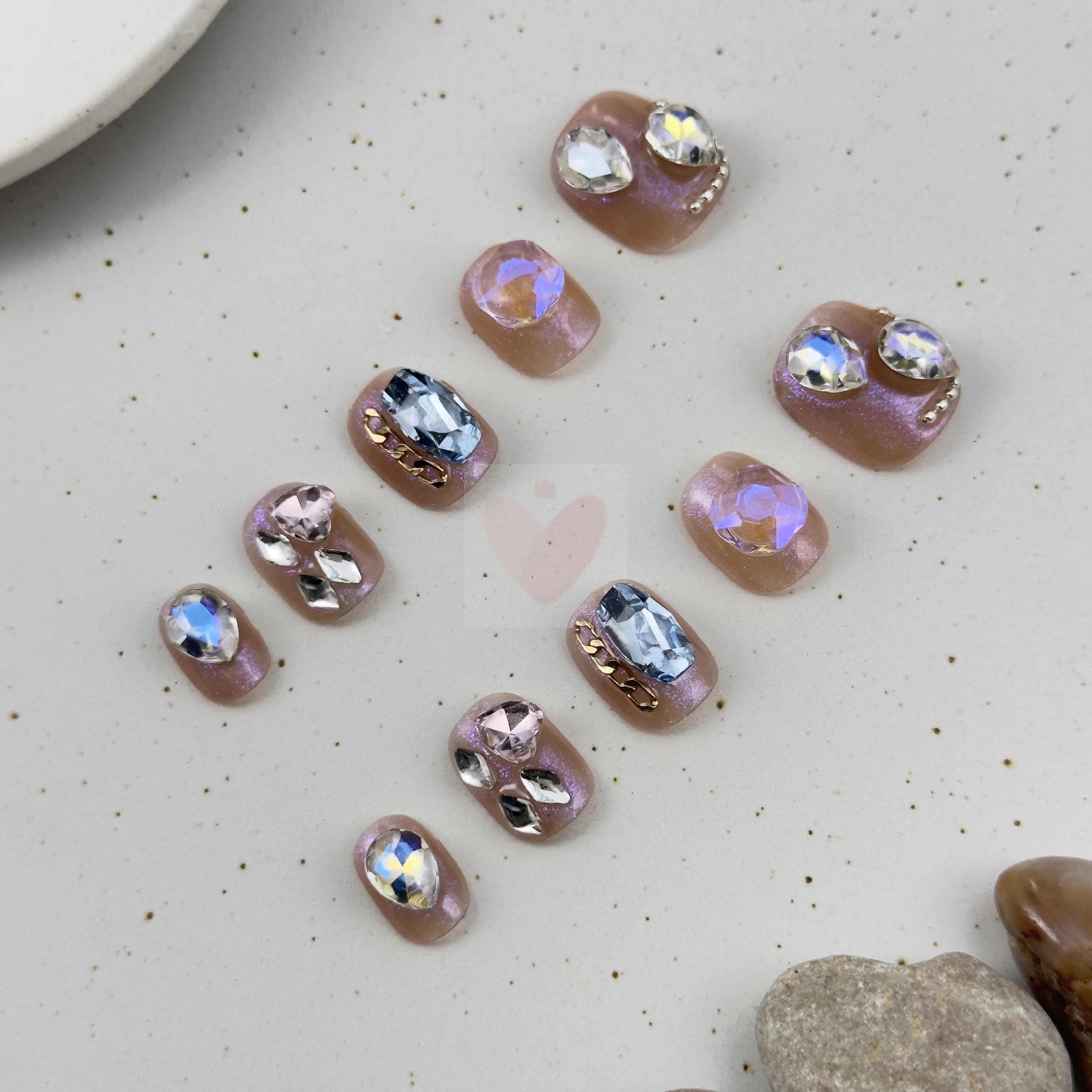 Shimmering Spectrum - Dress For Nails - Press On Nails