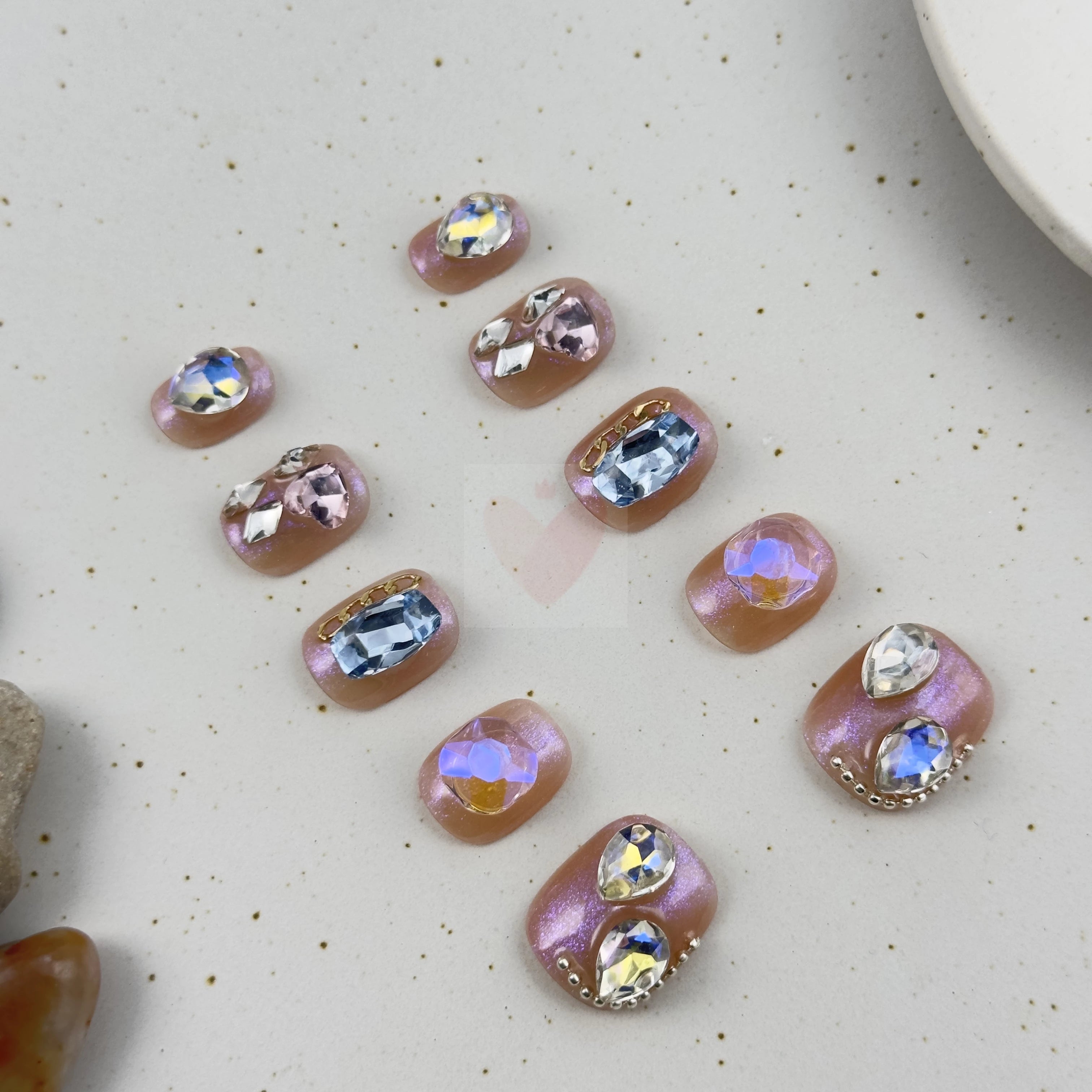 Shimmering Spectrum - Dress For Nails - Press On Nails