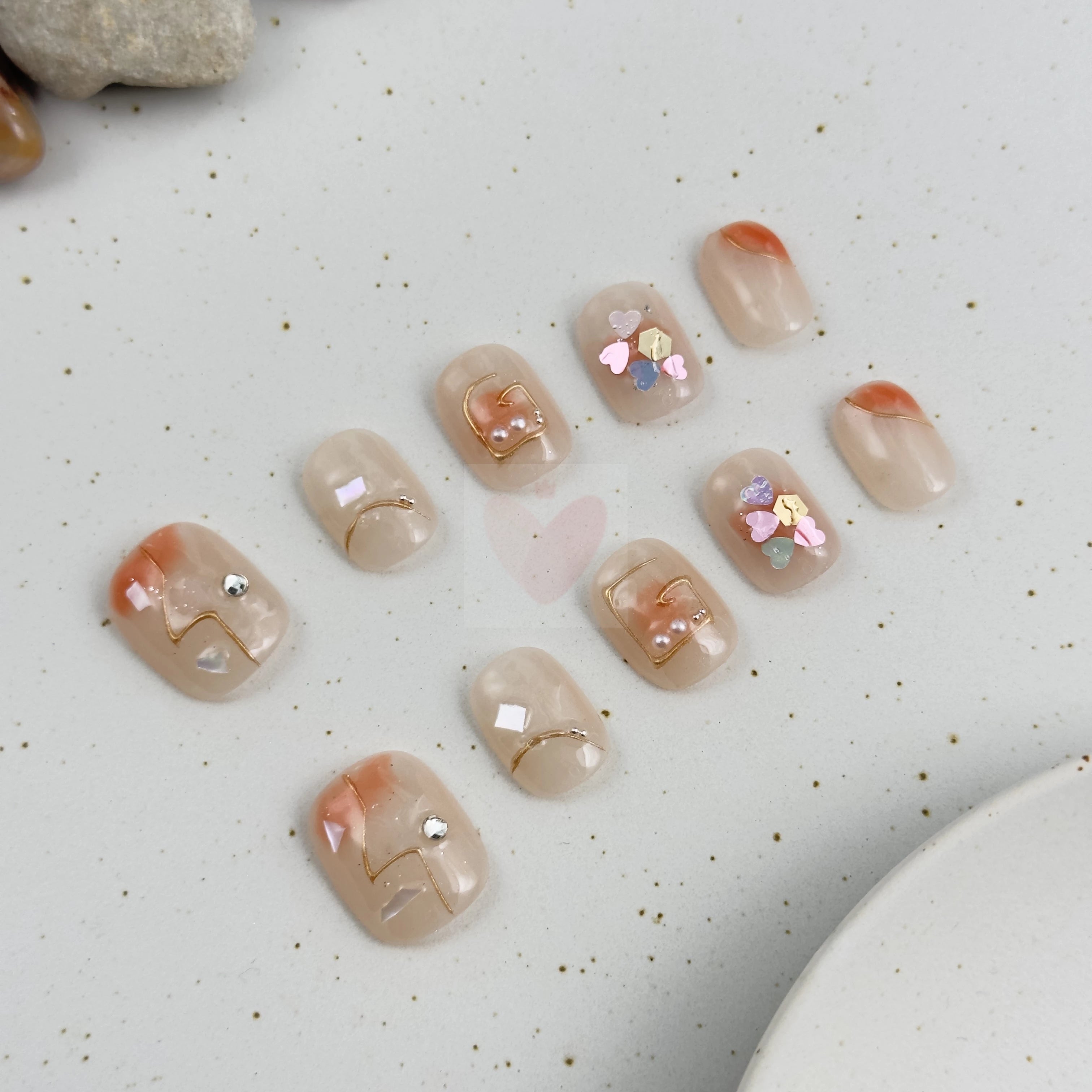 Gilded Blush - Dress For Nails - Press On Nails