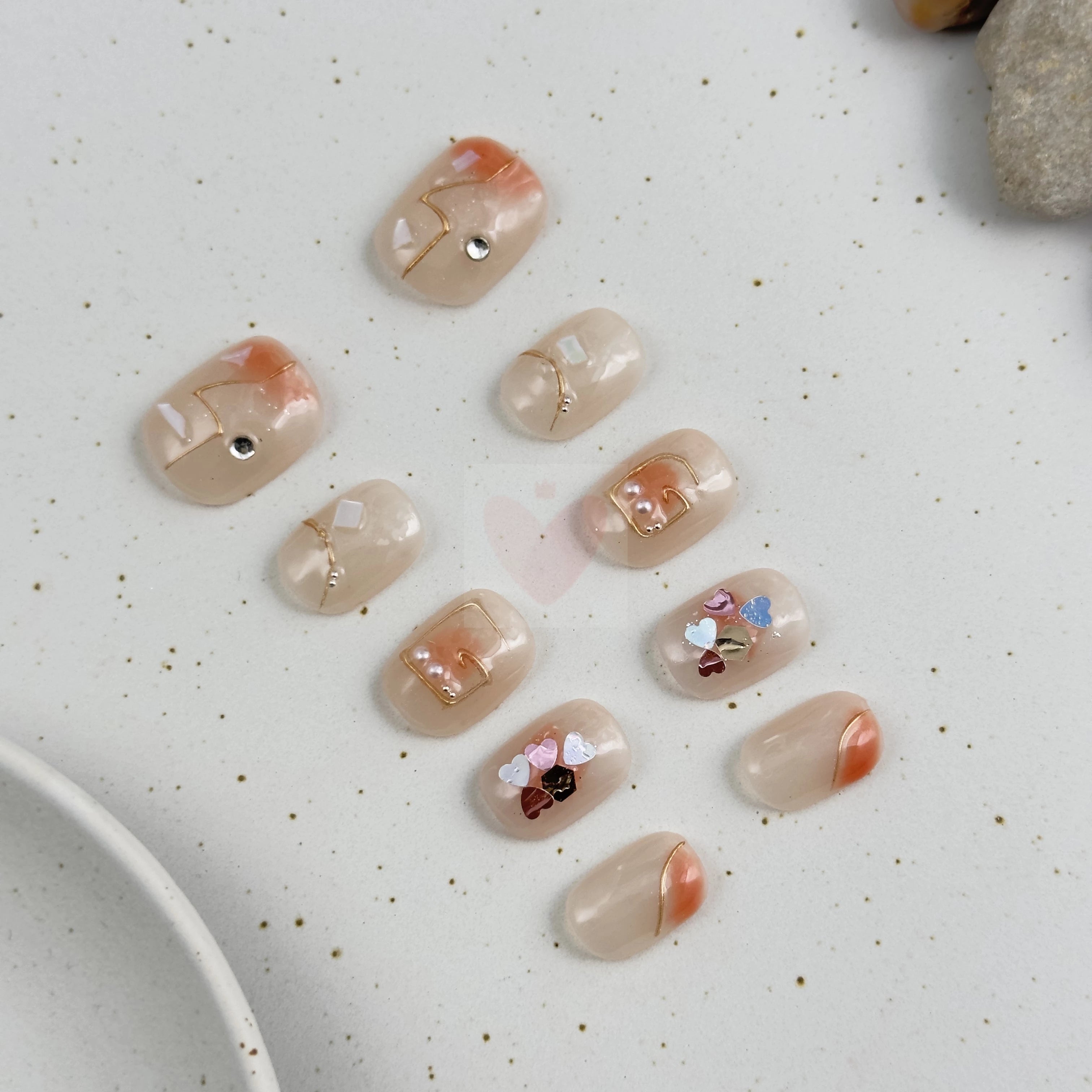 Gilded Blush - Dress For Nails - Press On Nails