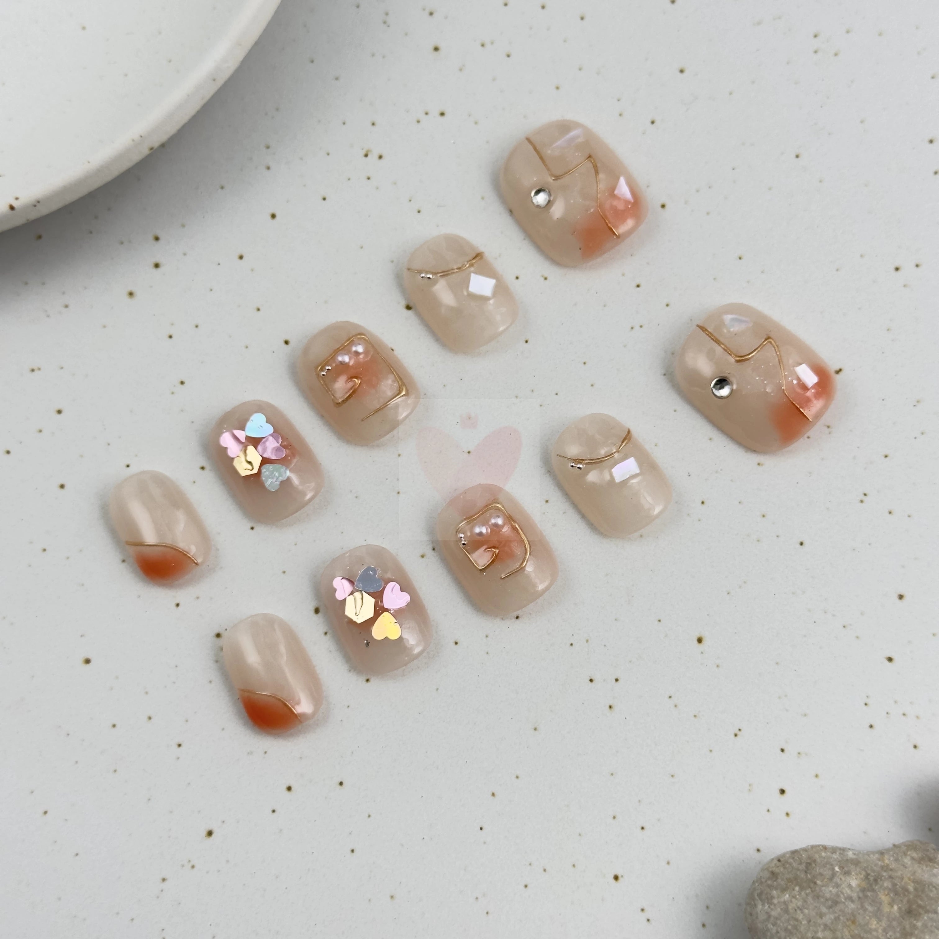 Gilded Blush - Dress For Nails - Press On Nails