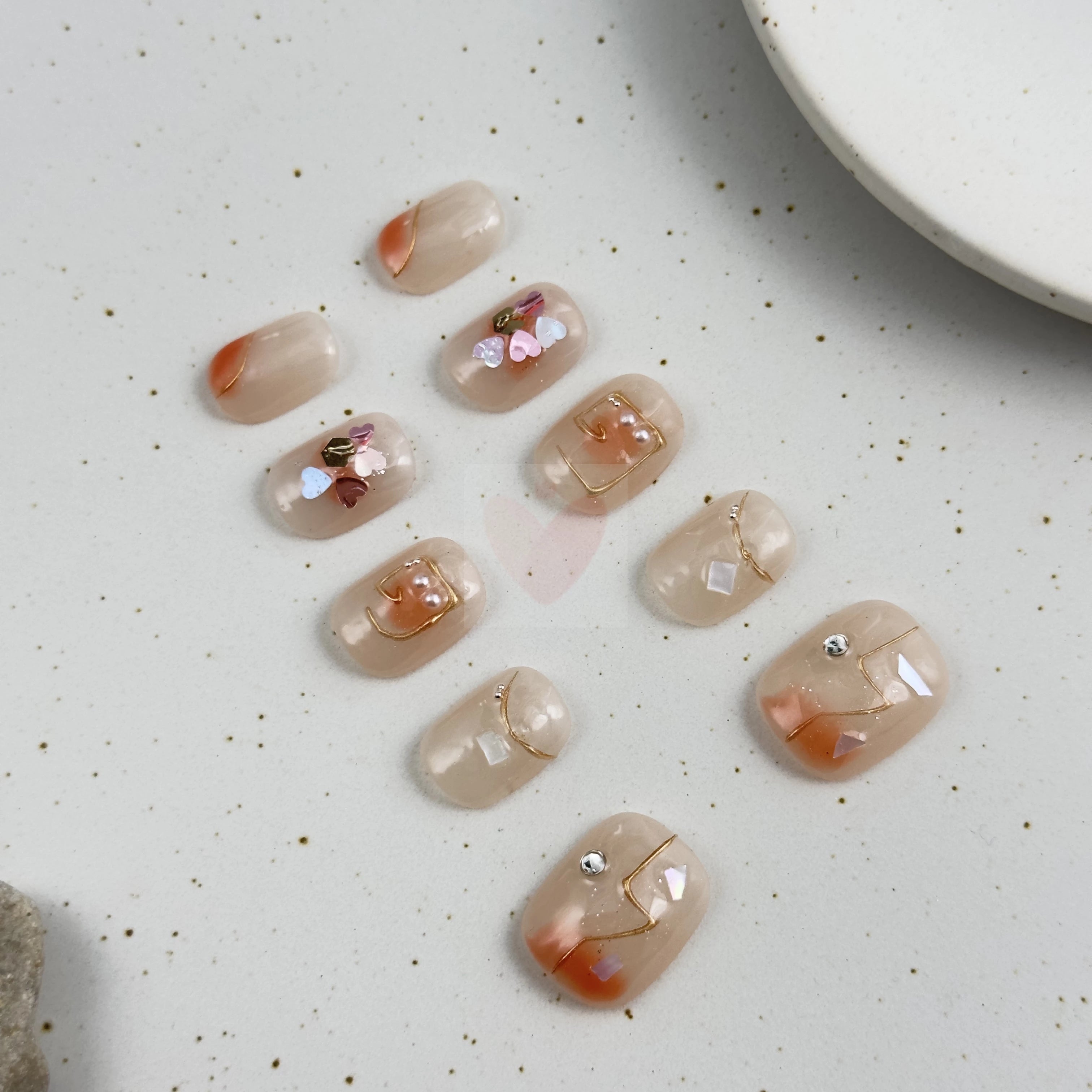 Gilded Blush - Dress For Nails - Press On Nails