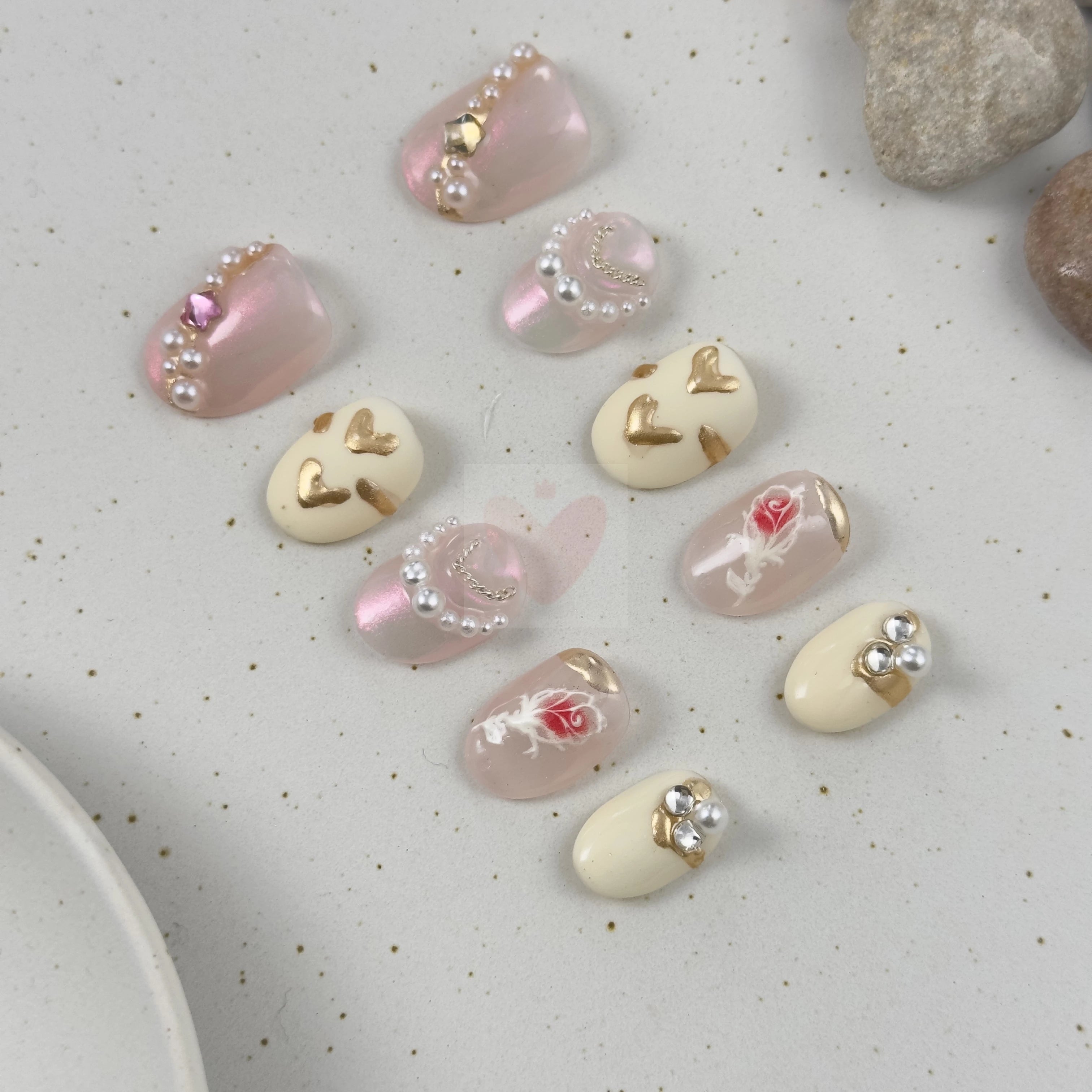 Pearl Elegance - Dress For Nails - Press On Nails