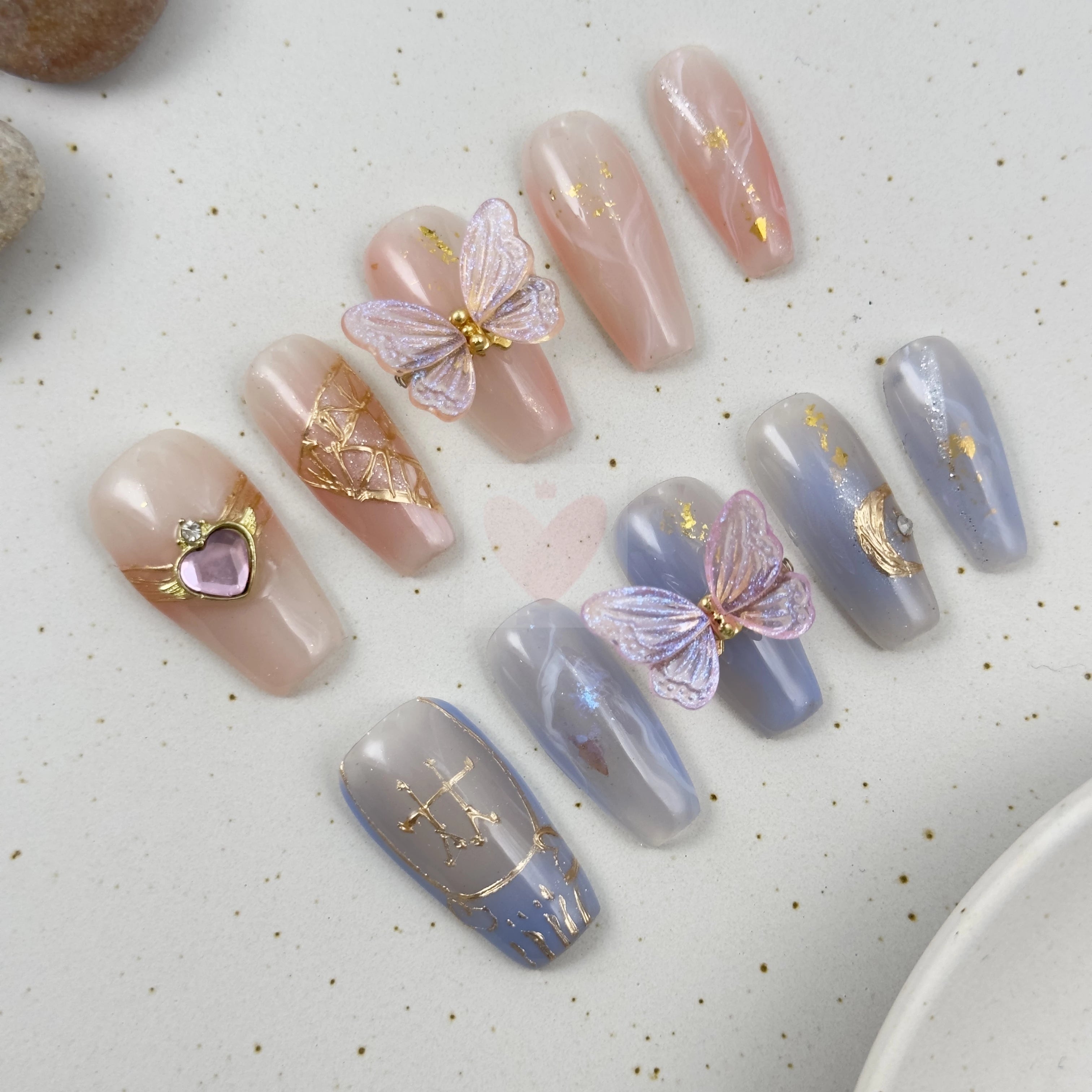 Gemini Star Sign Symphony - Dress For Nails - Press On Nails