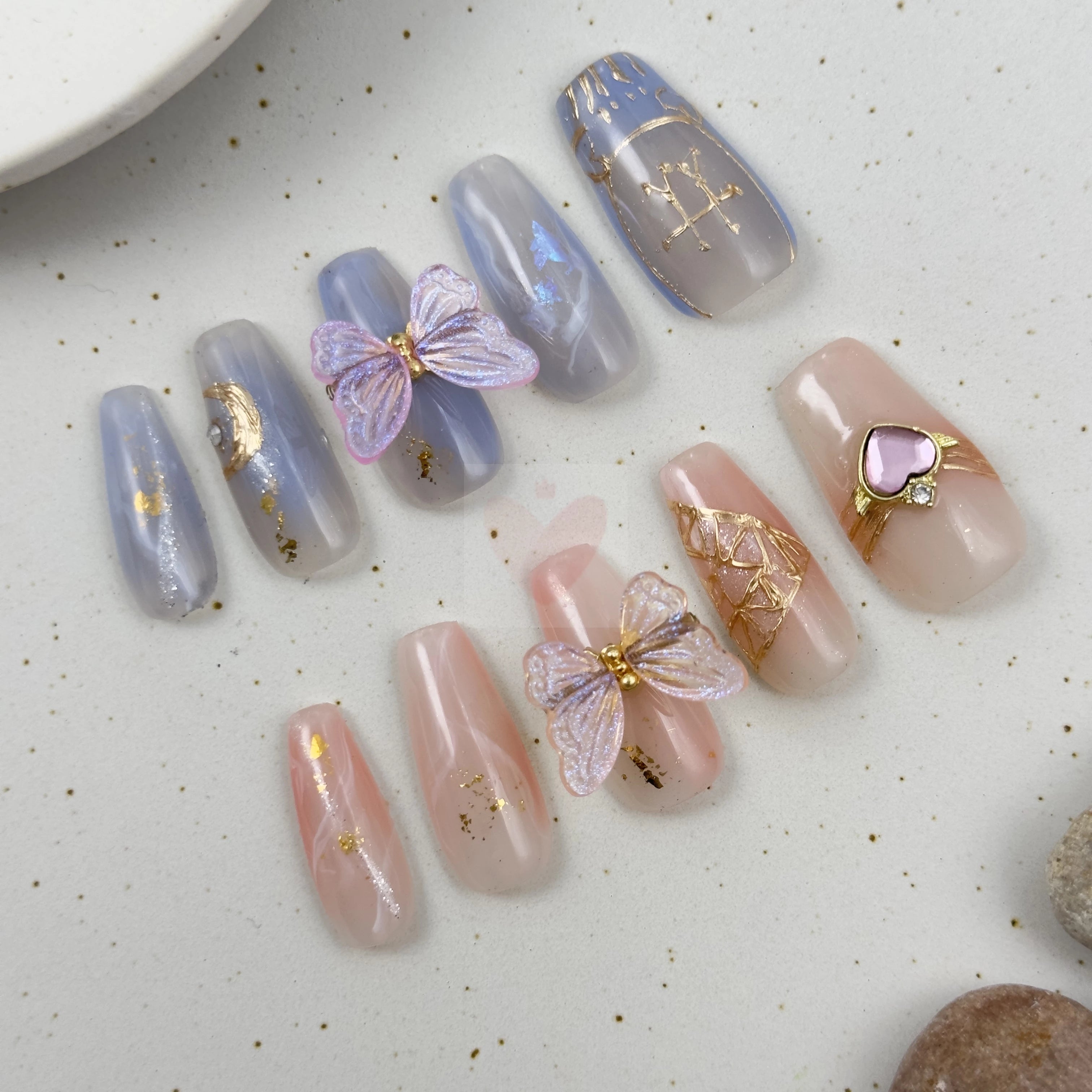 Gemini Star Sign Symphony - Dress For Nails - Press On Nails