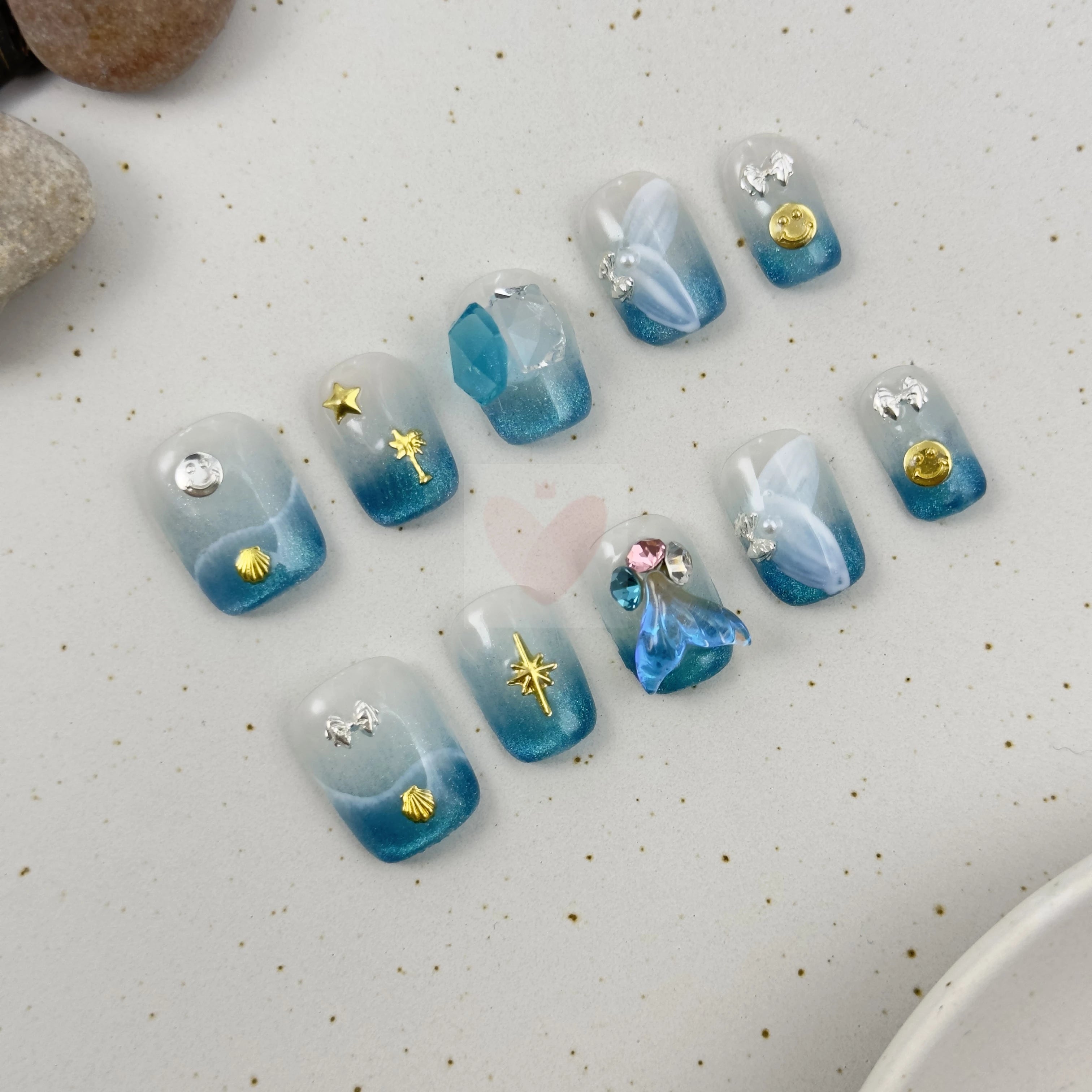 Mermaid Serenity - Dress For Nails - Press On Nails