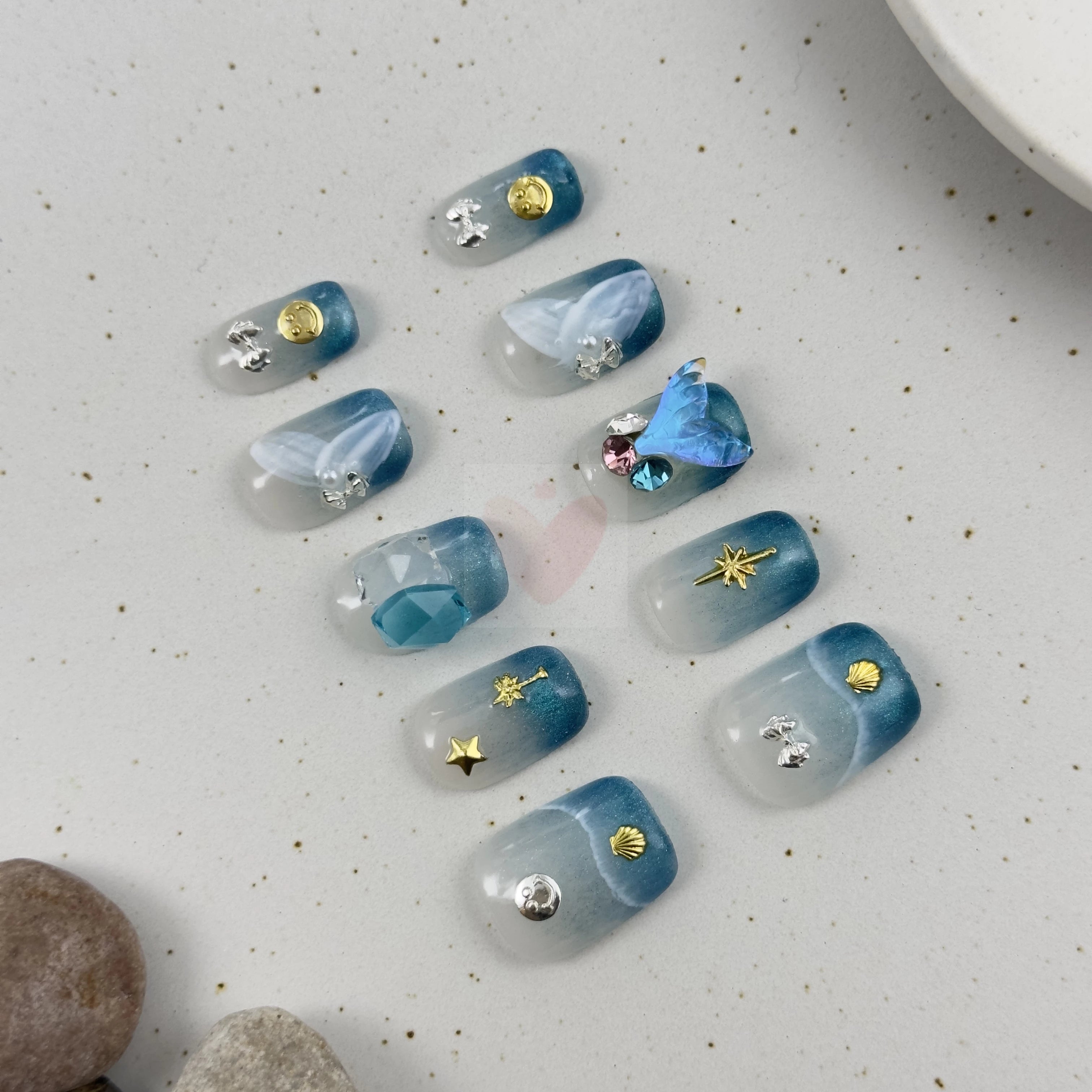 Mermaid Serenity - Dress For Nails - Press On Nails