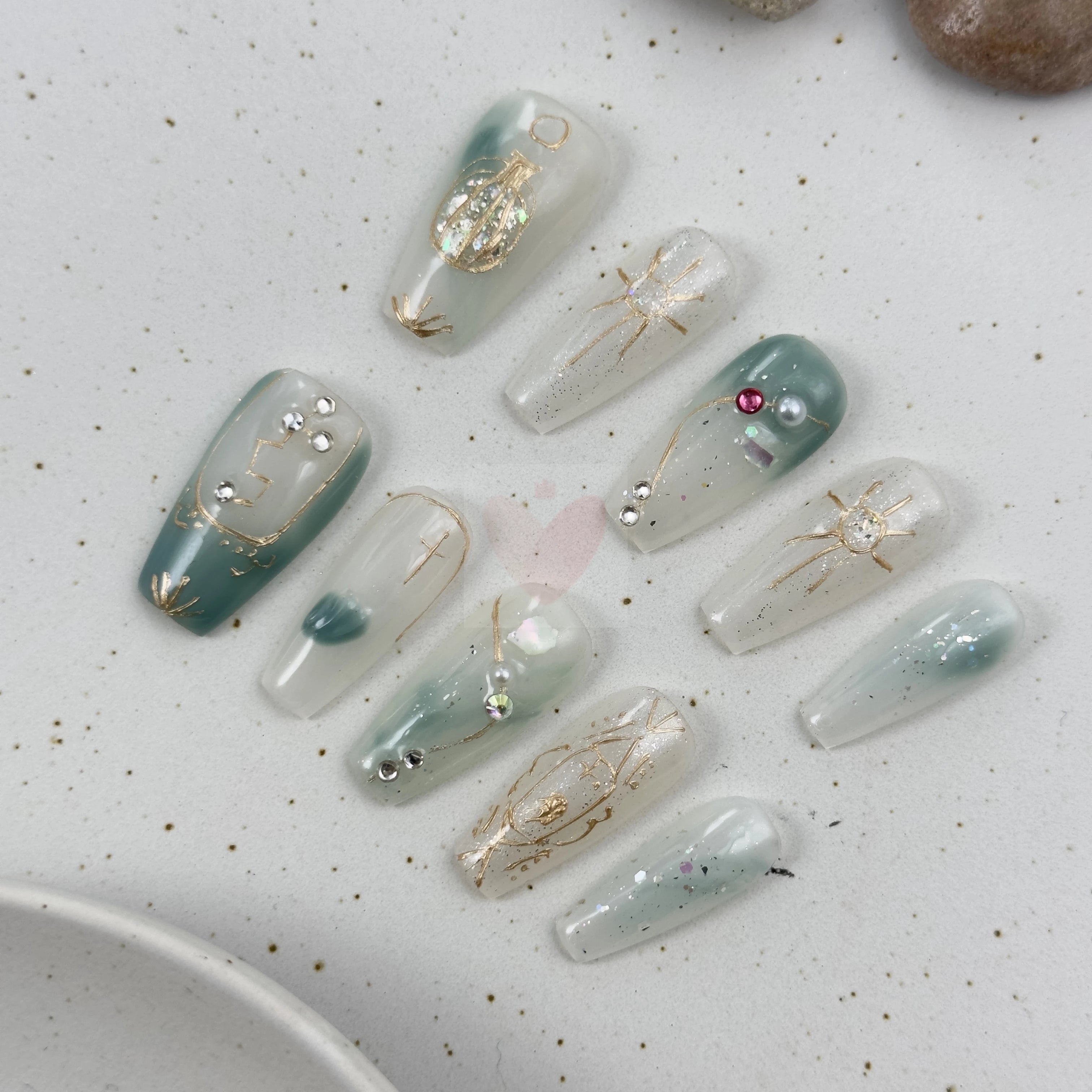 Aquarius Star Sign Radiance - Dress For Nails - Press On Nails