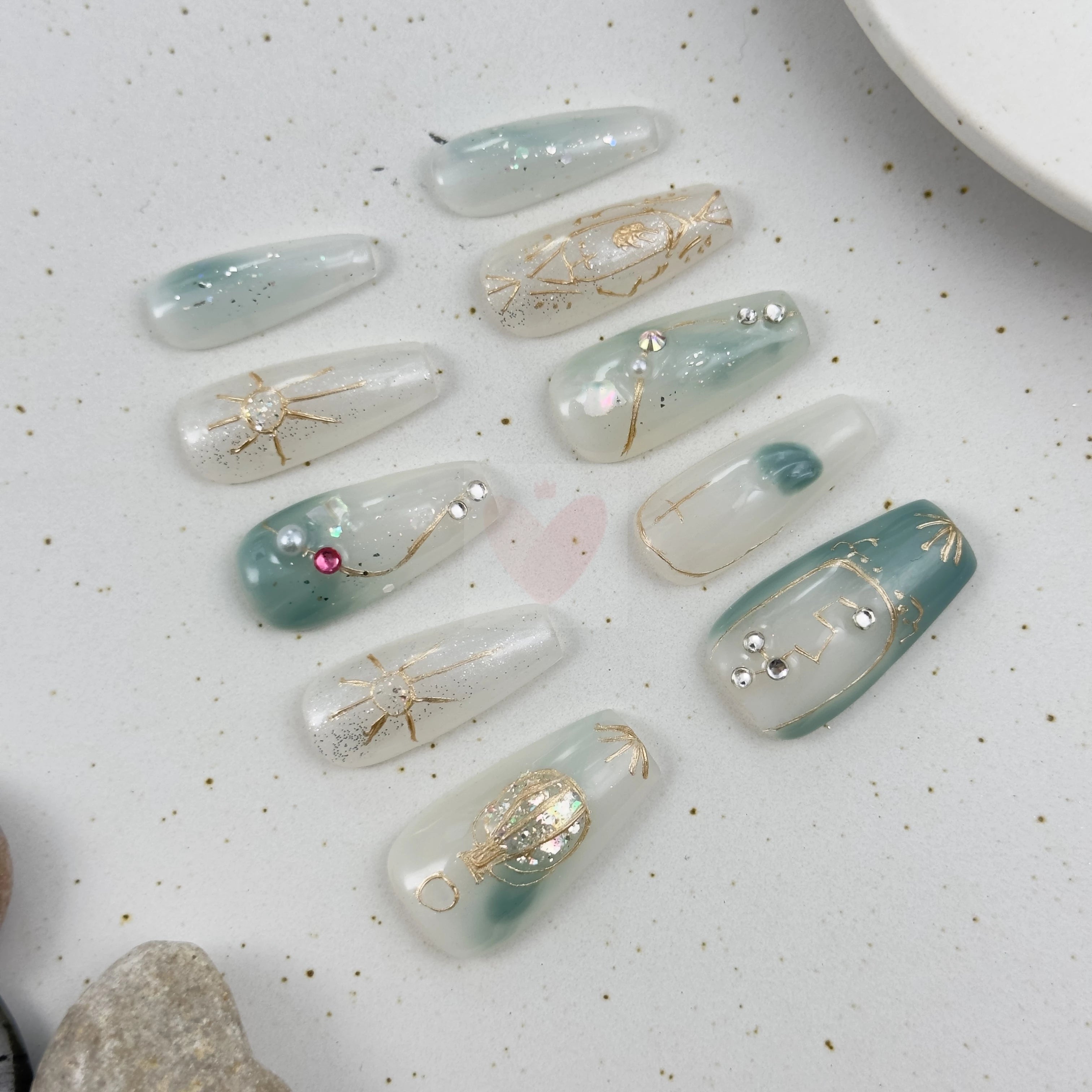 Aquarius Star Sign Radiance - Dress For Nails - Press On Nails