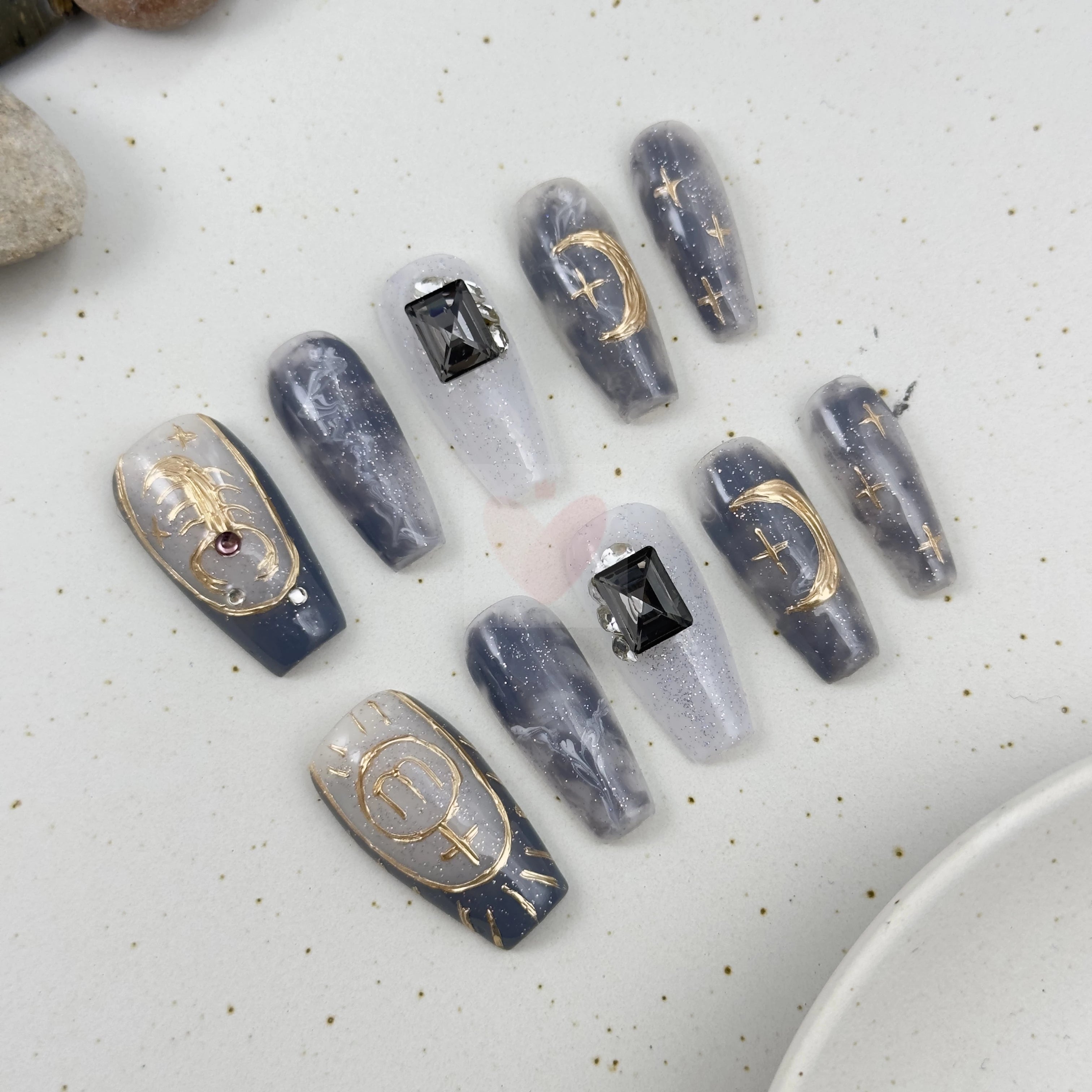 Scorpio Star Sign Mystique - Dress For Nails - Press On Nails