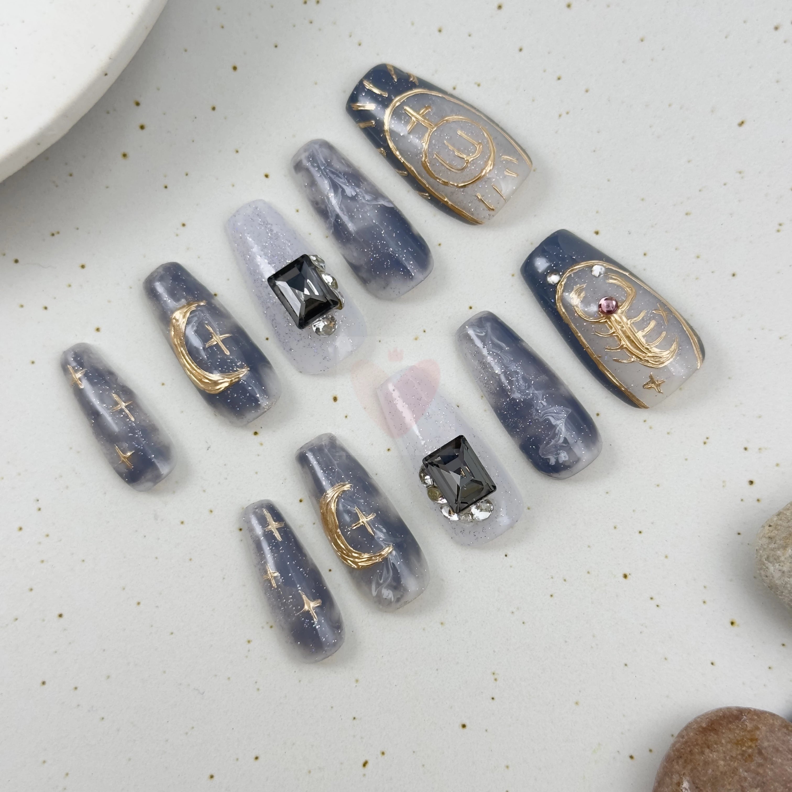 Scorpio Star Sign Mystique - Dress For Nails - Press On Nails