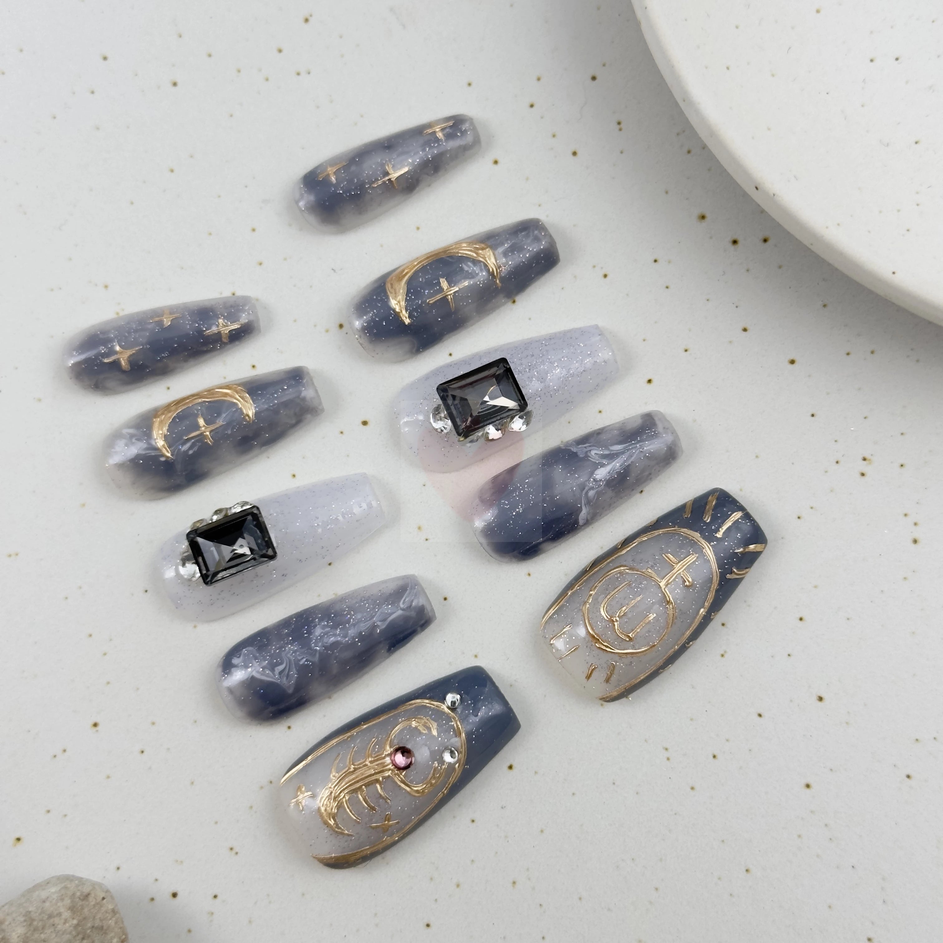 Scorpio Star Sign Mystique - Dress For Nails - Press On Nails