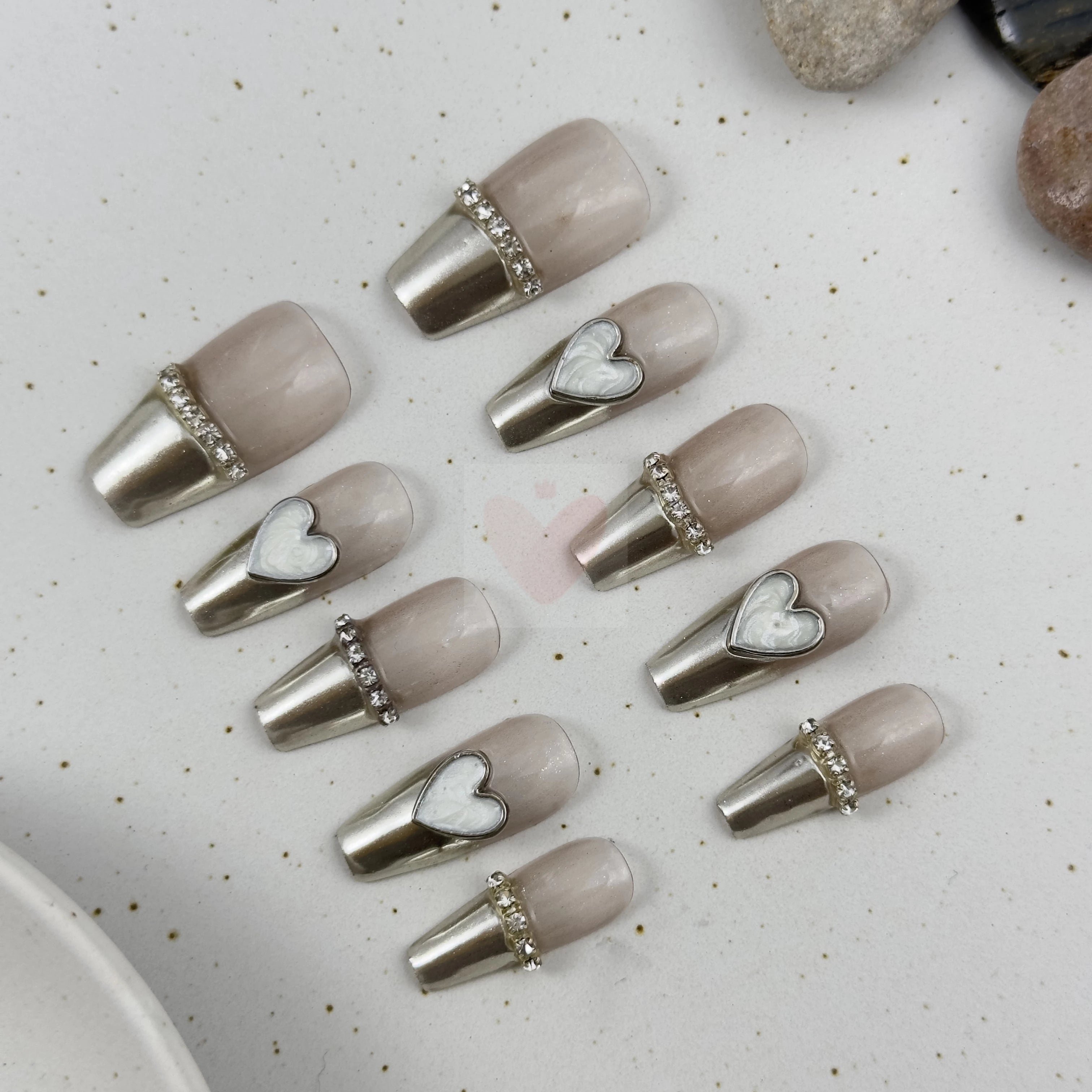 Silver Serenity - Dress For Nails - Press On Nails
