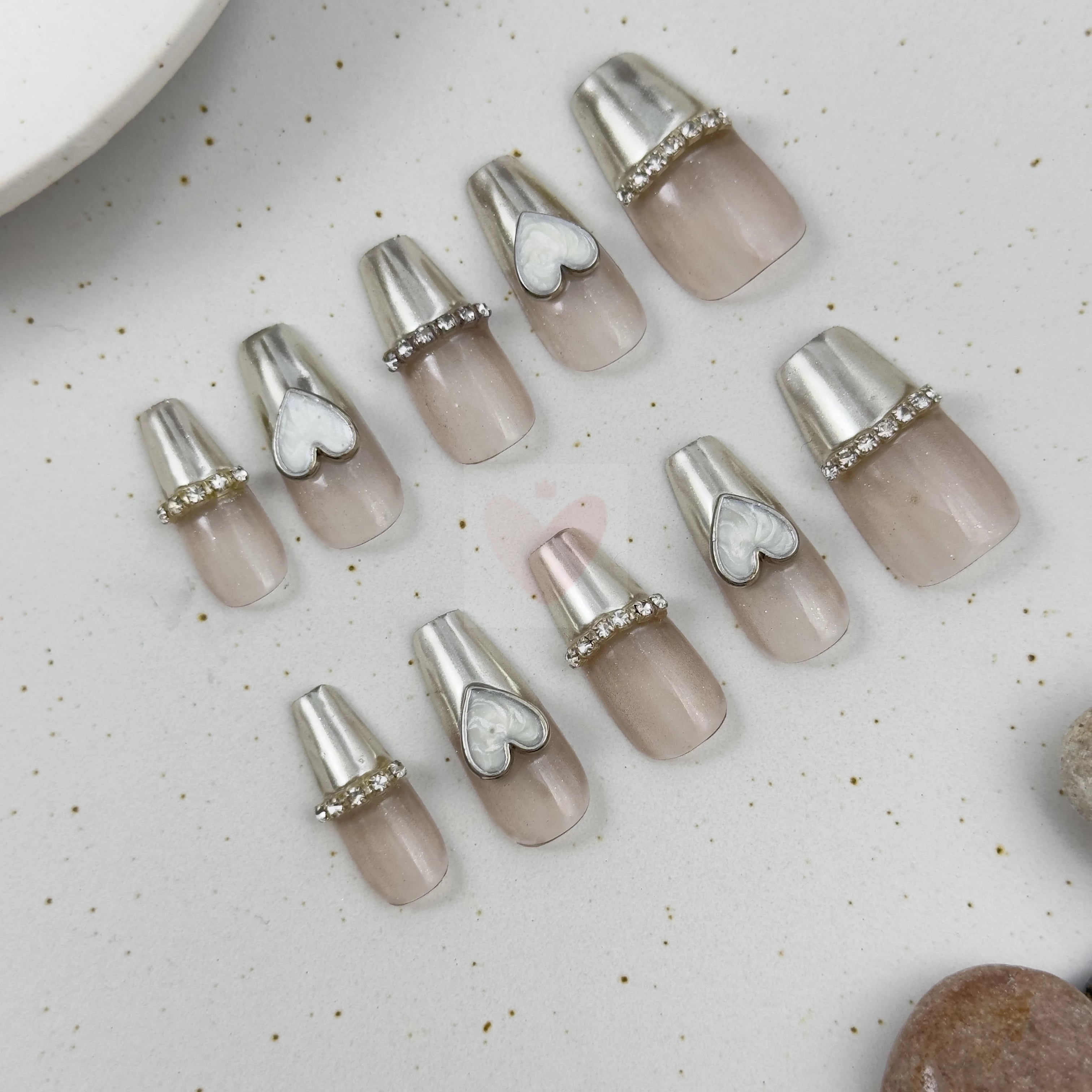 Silver Serenity - Dress For Nails - Press On Nails