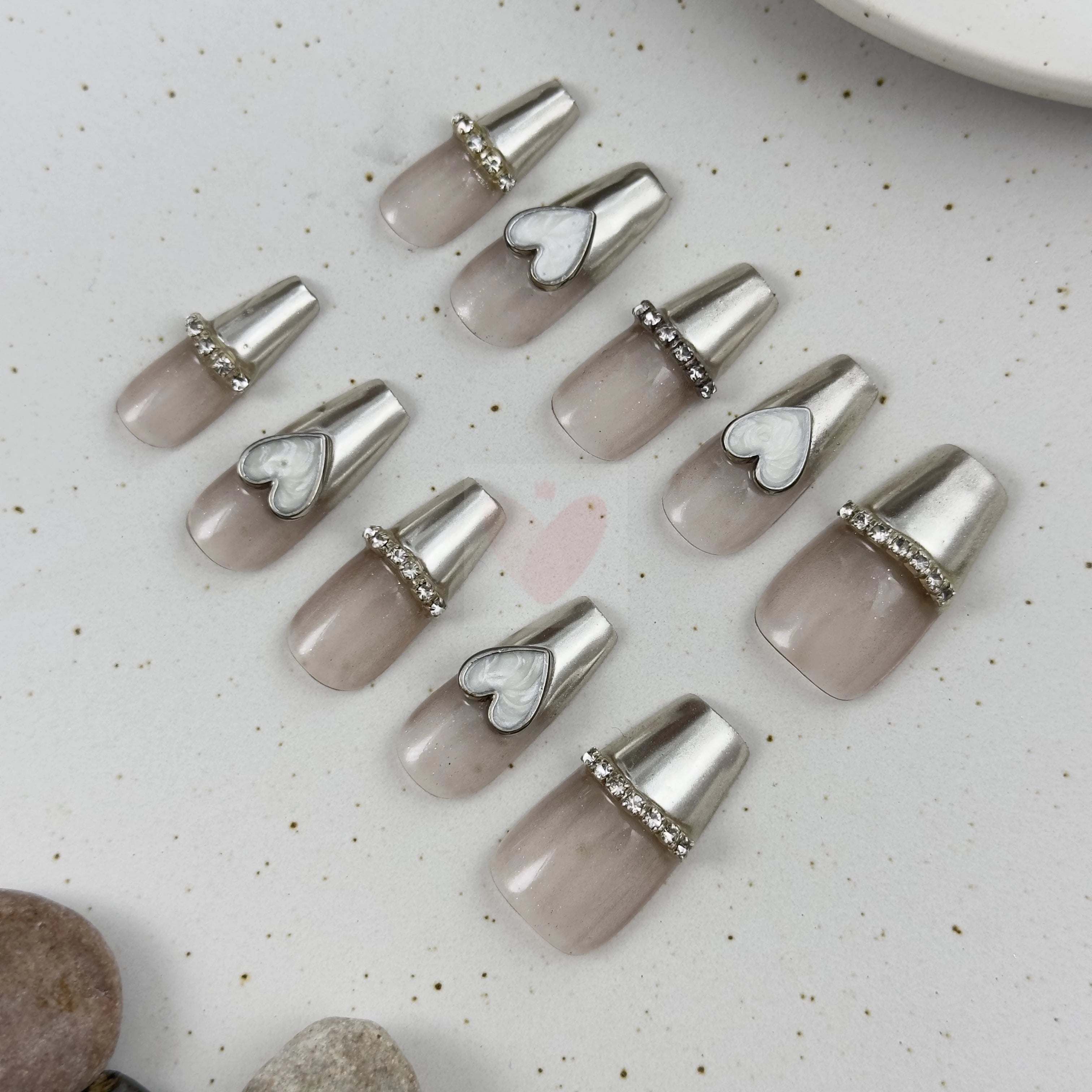 Silver Serenity - Dress For Nails - Press On Nails