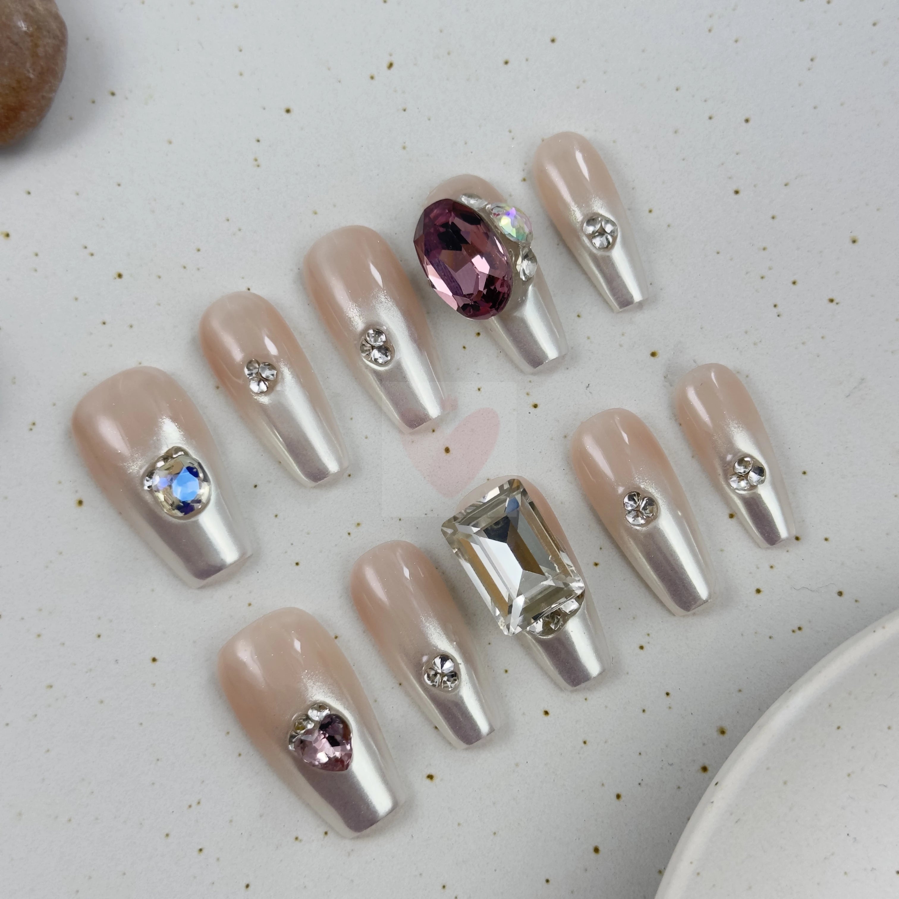 Radiant Elegance - Dress For Nails - Press On Nails