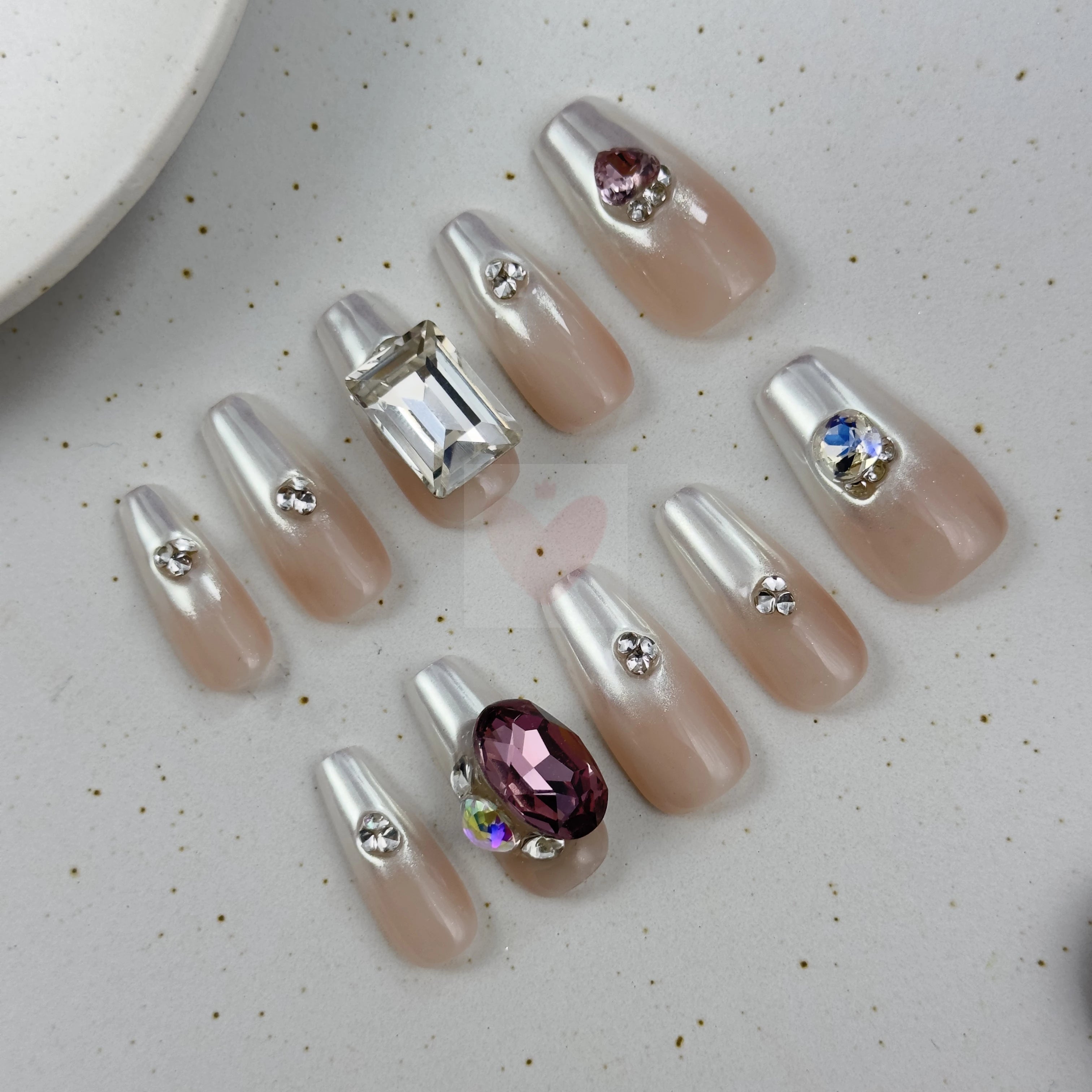 Radiant Elegance - Dress For Nails - Press On Nails