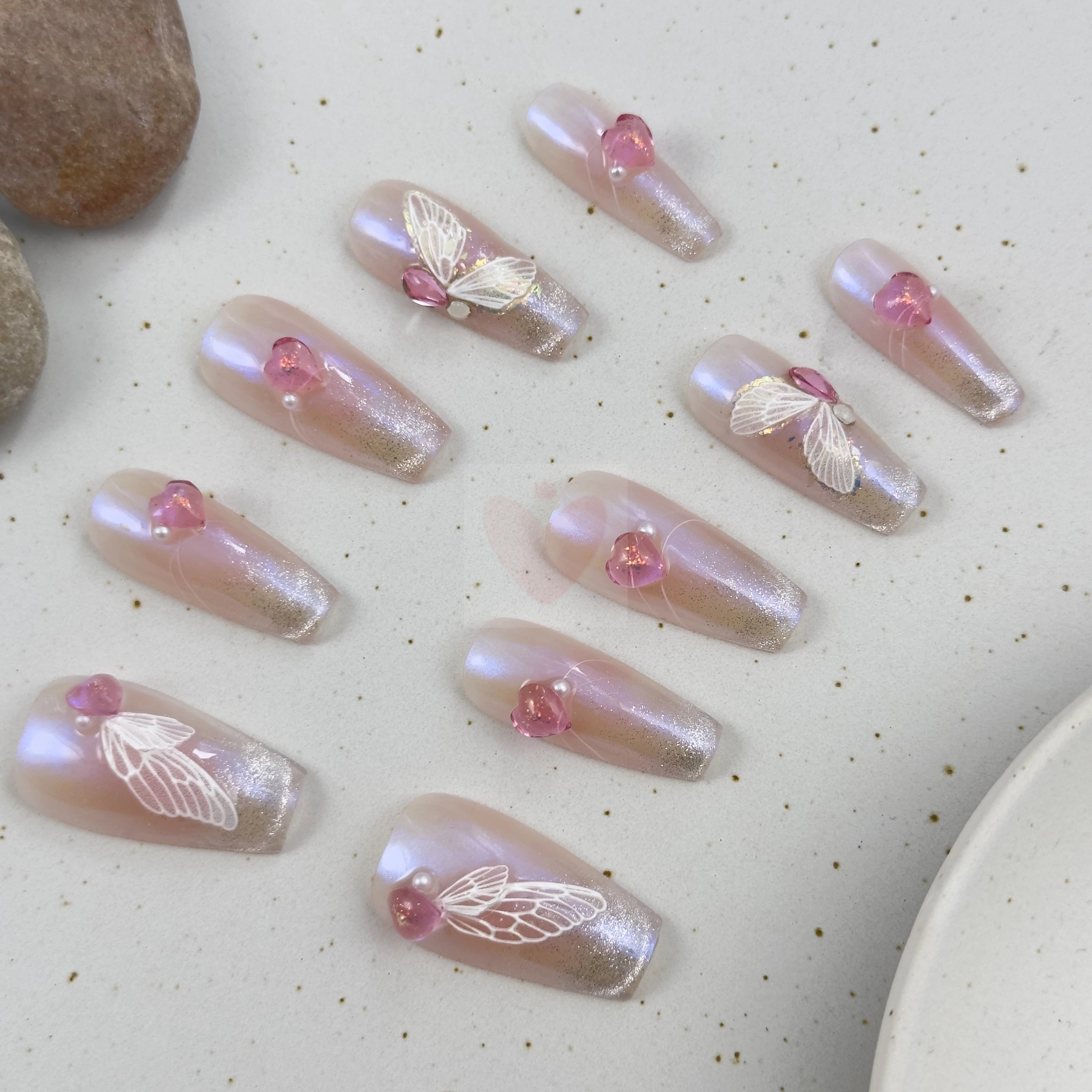 Cats Eye Blush - Dress For Nails - Press On Nails