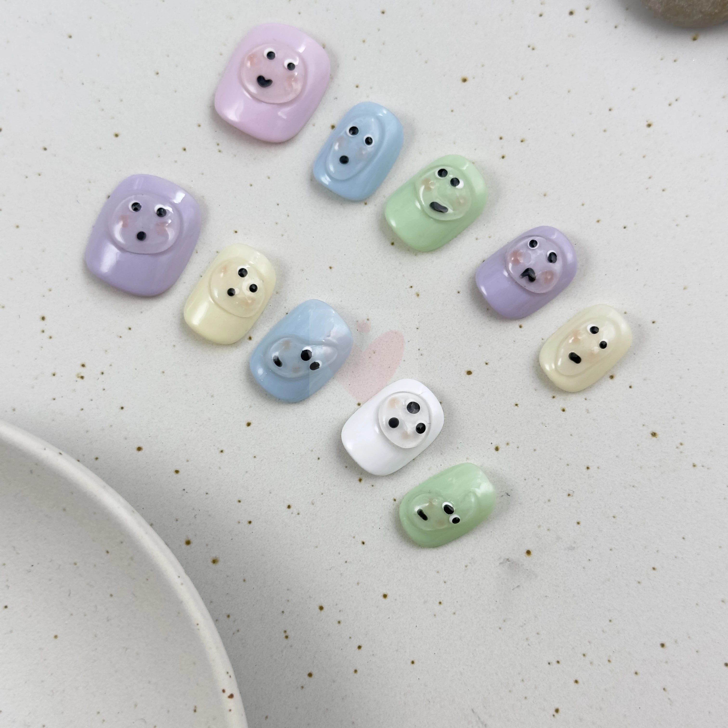 Sweet Baby Faces - Dress For Nails - Press On Nails