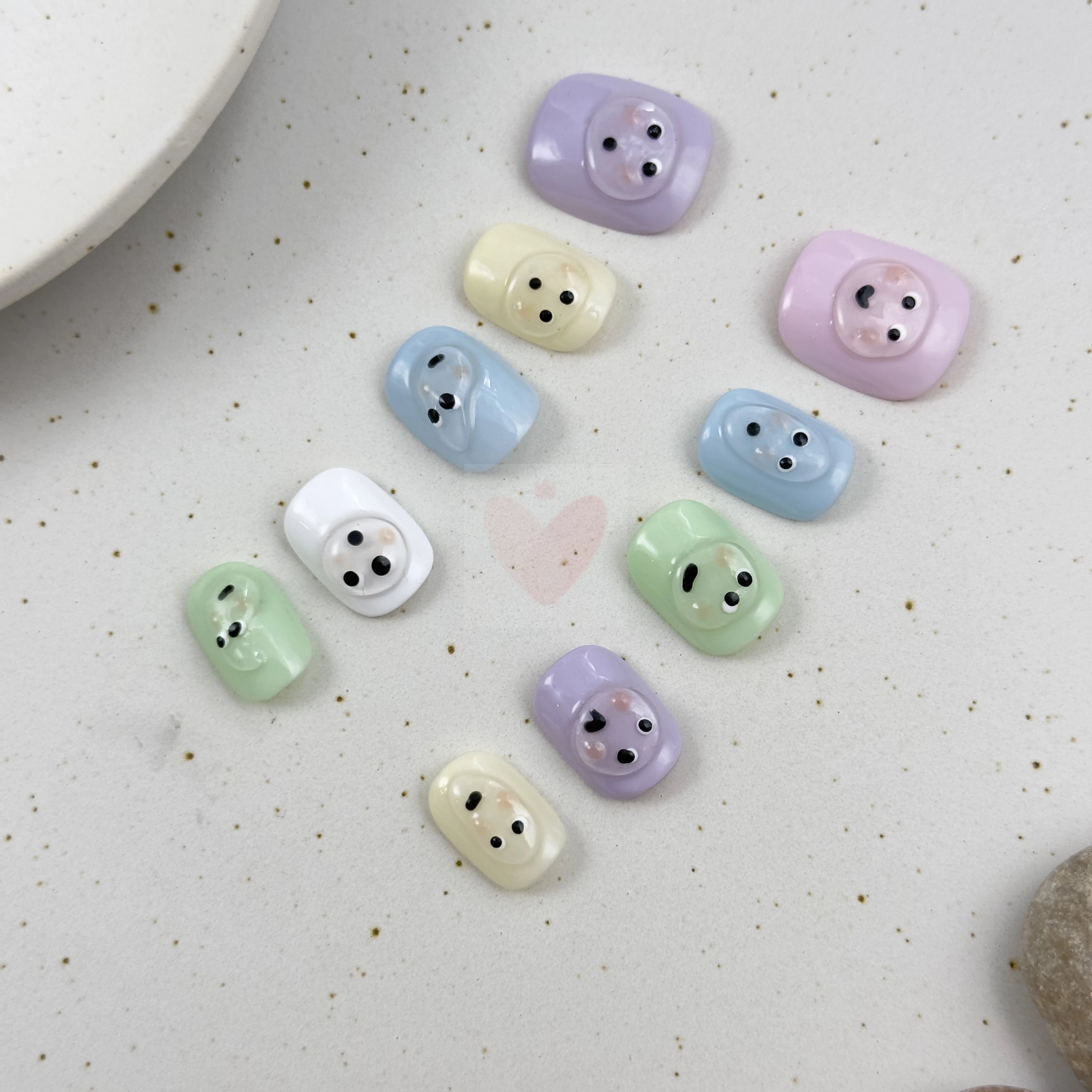 Sweet Baby Faces - Dress For Nails - Press On Nails