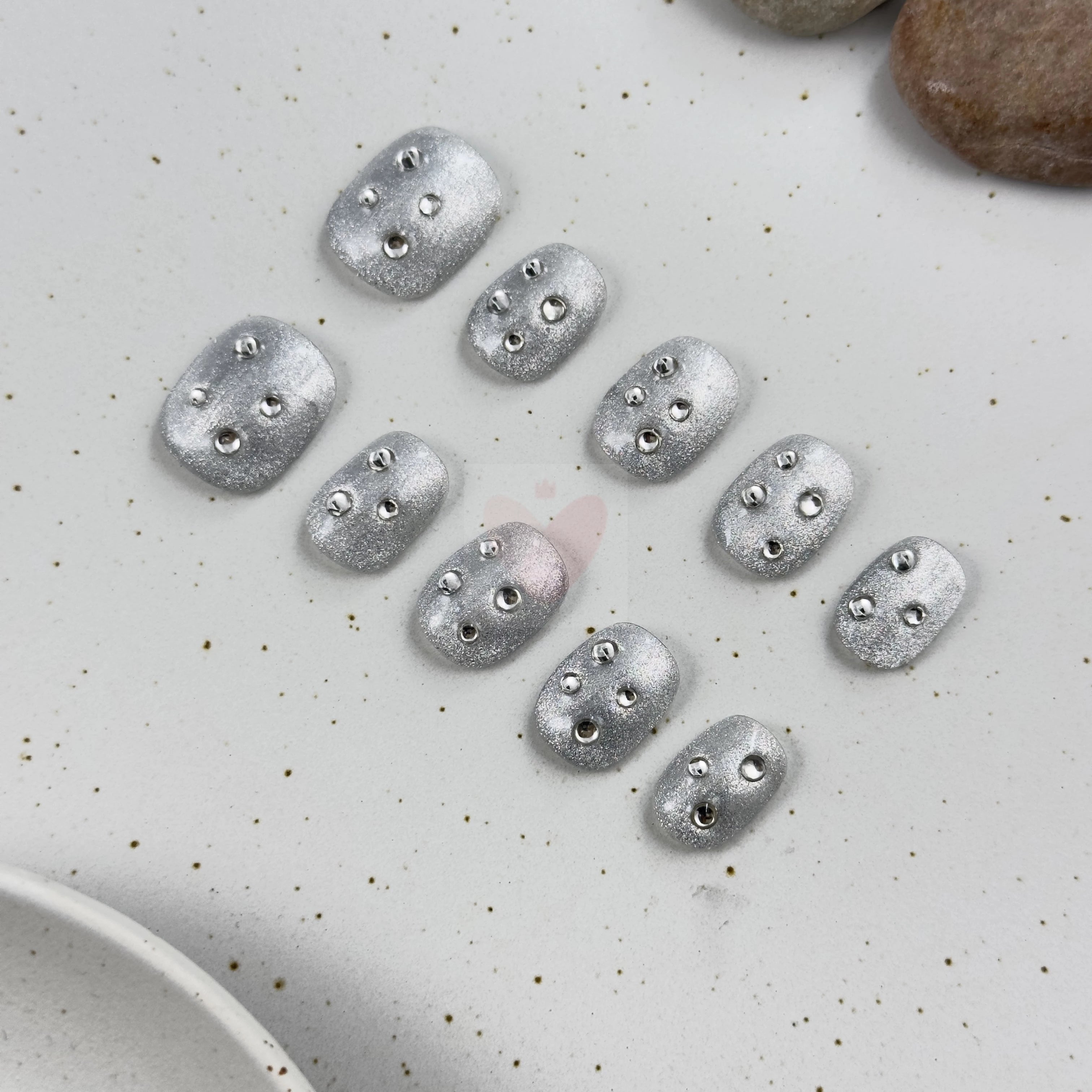 Silver Sparkle - Dress For Nails - Press On Nails