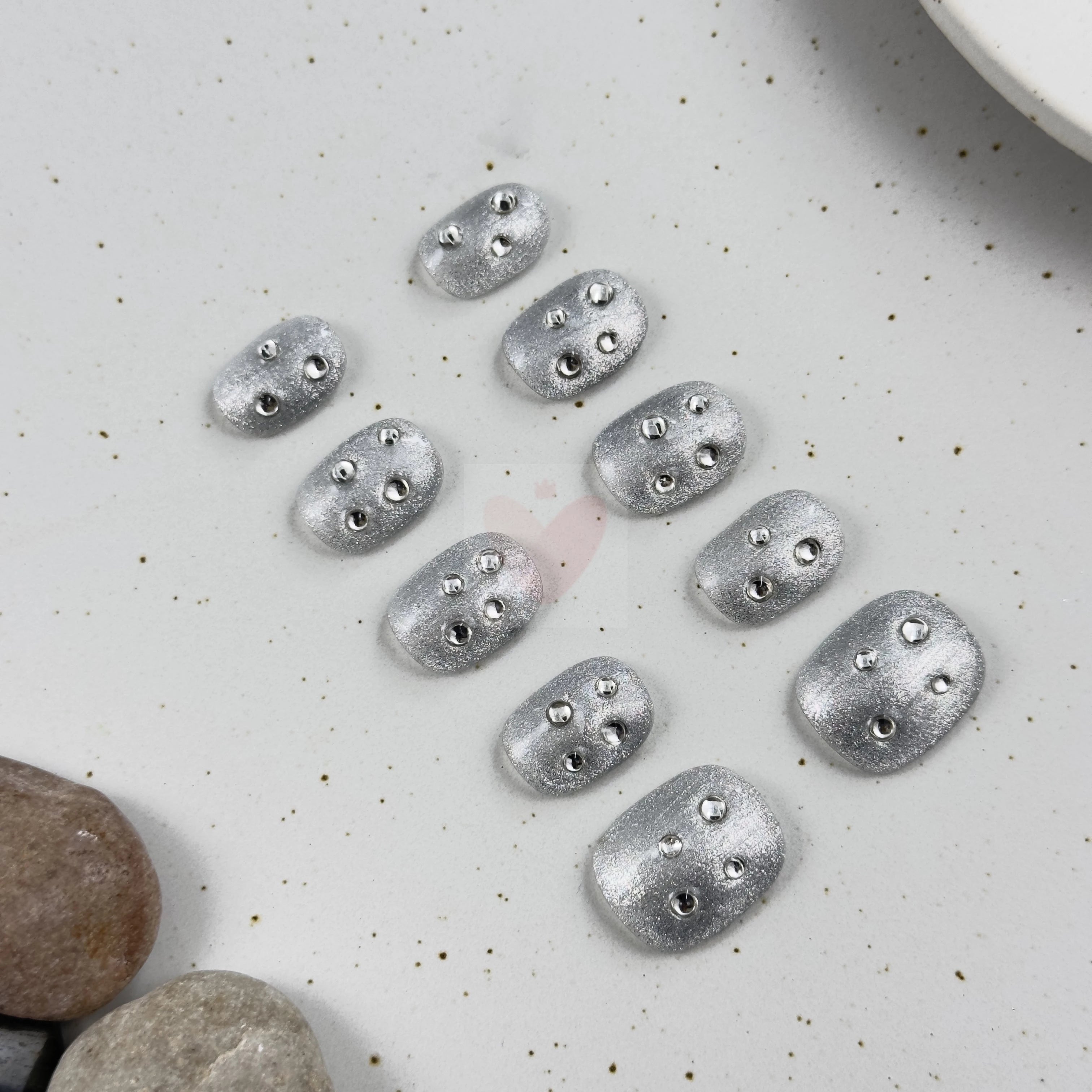 Silver Sparkle - Dress For Nails - Press On Nails