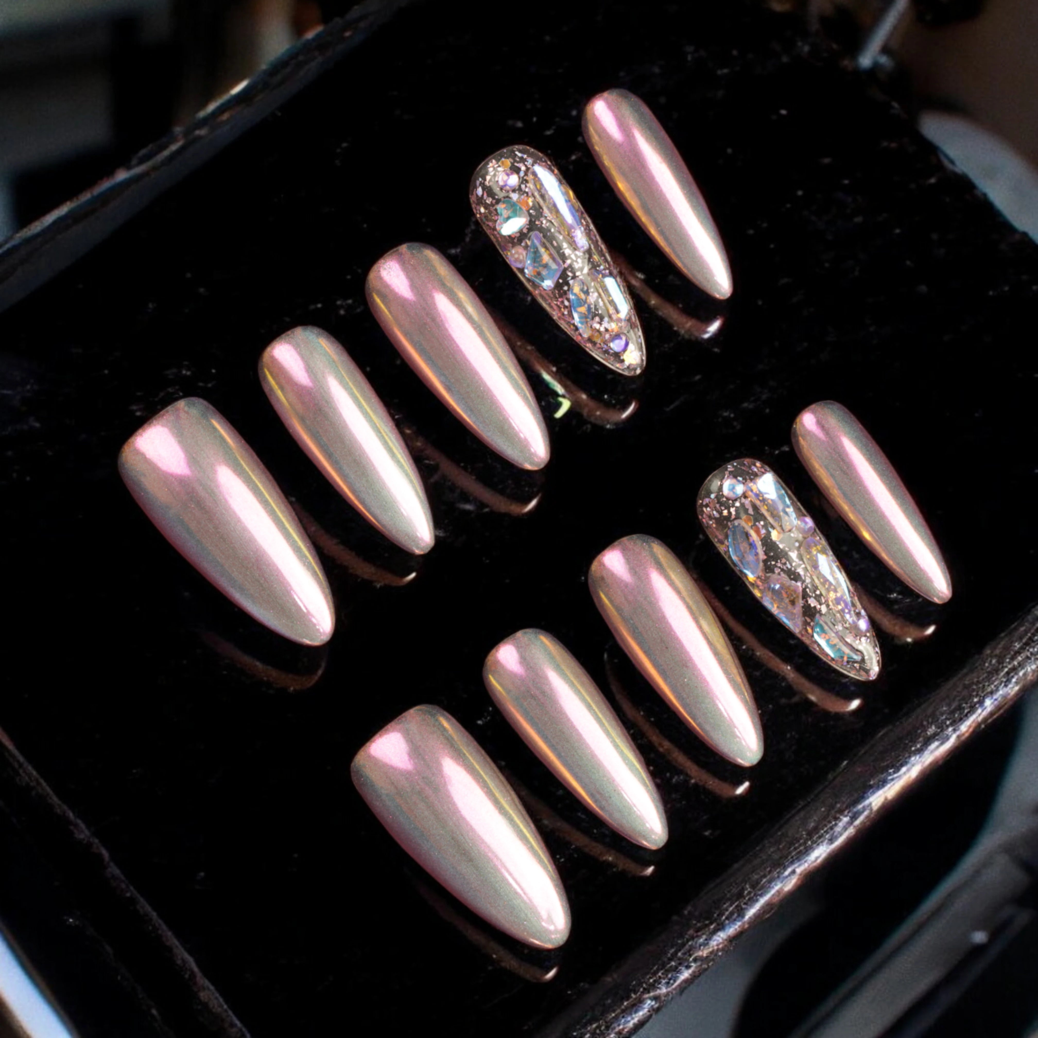 Metallic Radiance - Dress For Nails - Press On Nails