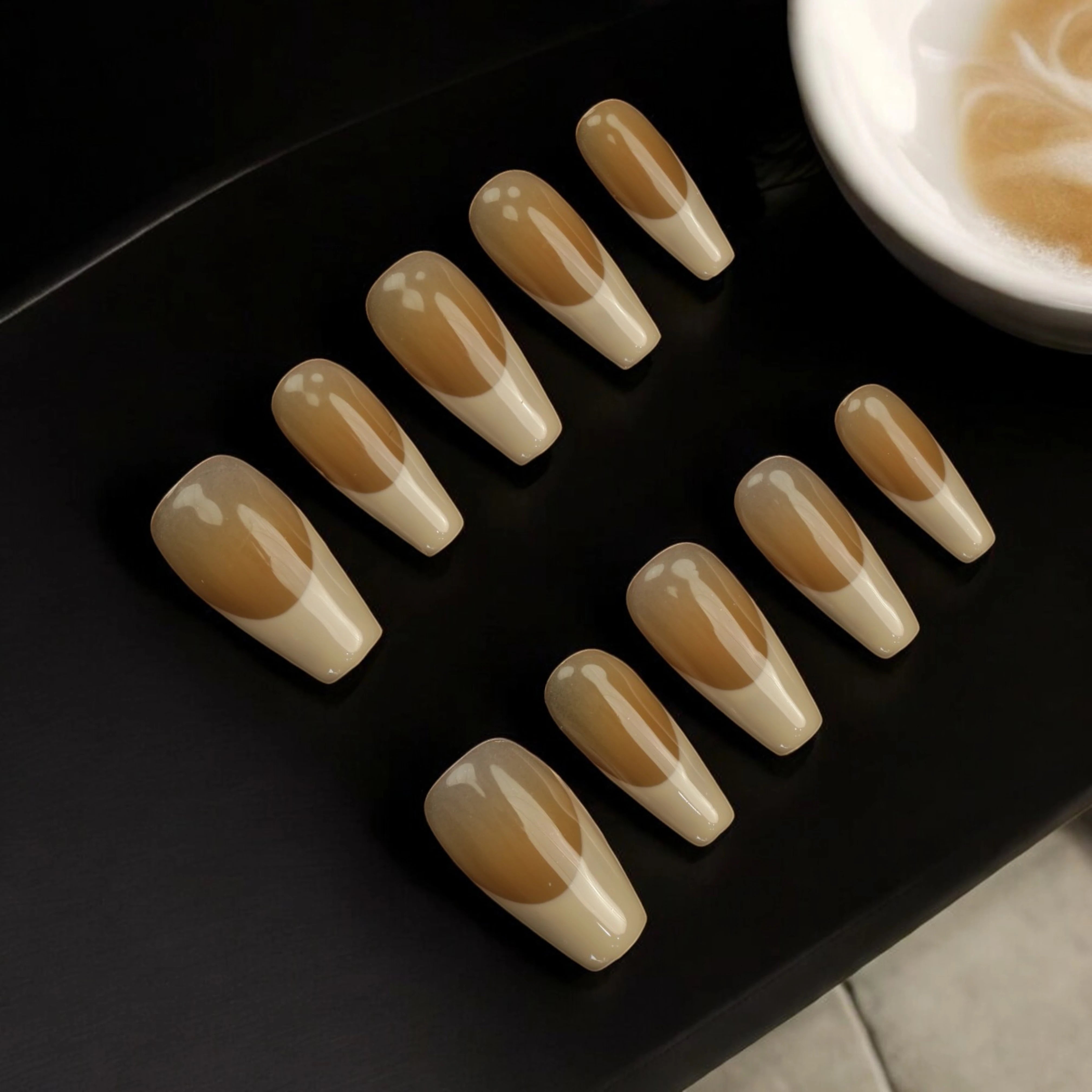 Mocha Waves - Dress For Nails - Press On Nails