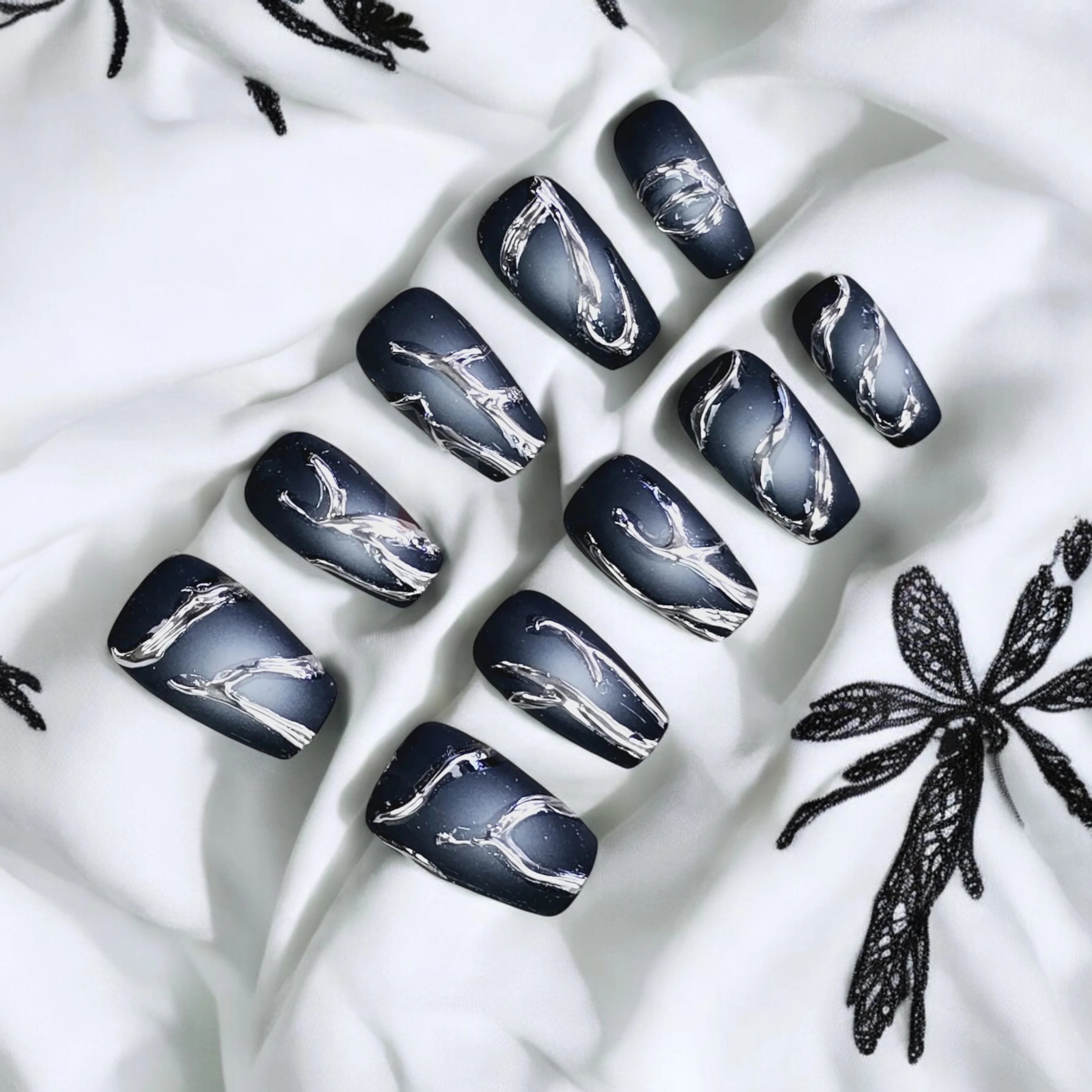 Reusable glue on nails and stick on nails — bold and trendy designs from Dress for Nails