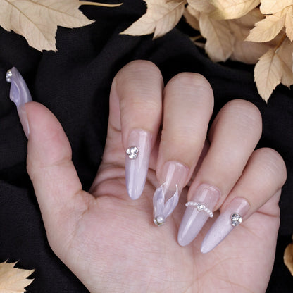Lunar Elegance - Dress For Nails - Press On Nails