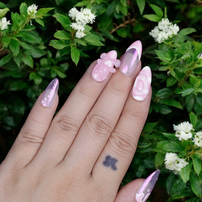 Blush Bear Whimsy - Dress For Nails - Press On Nails