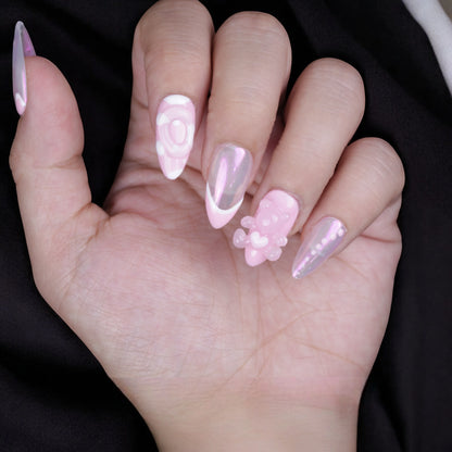 Blush Bear Whimsy - Dress For Nails - Press On Nails