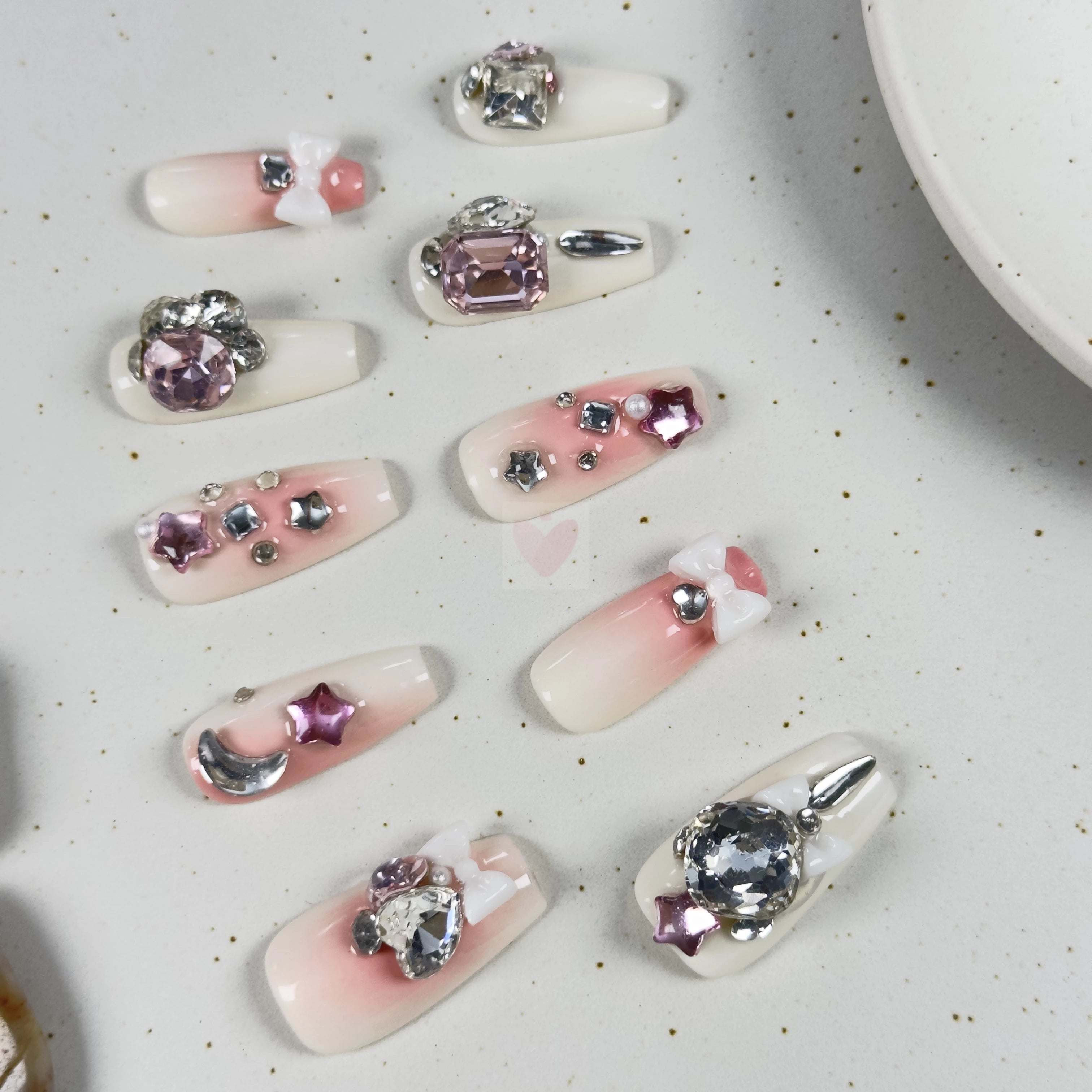 Starry Blush - Dress For Nails - Press On Nails