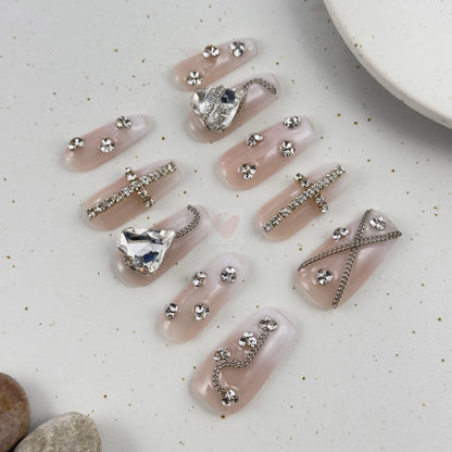Crystal Cascade - Dress For Nails - Press On Nails