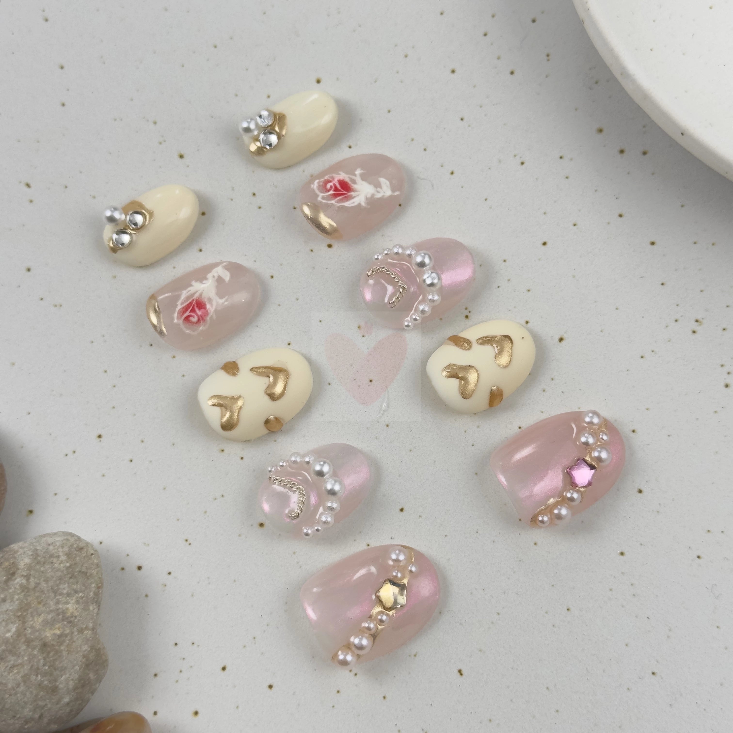 Pearl Elegance - Dress For Nails - Press On Nails