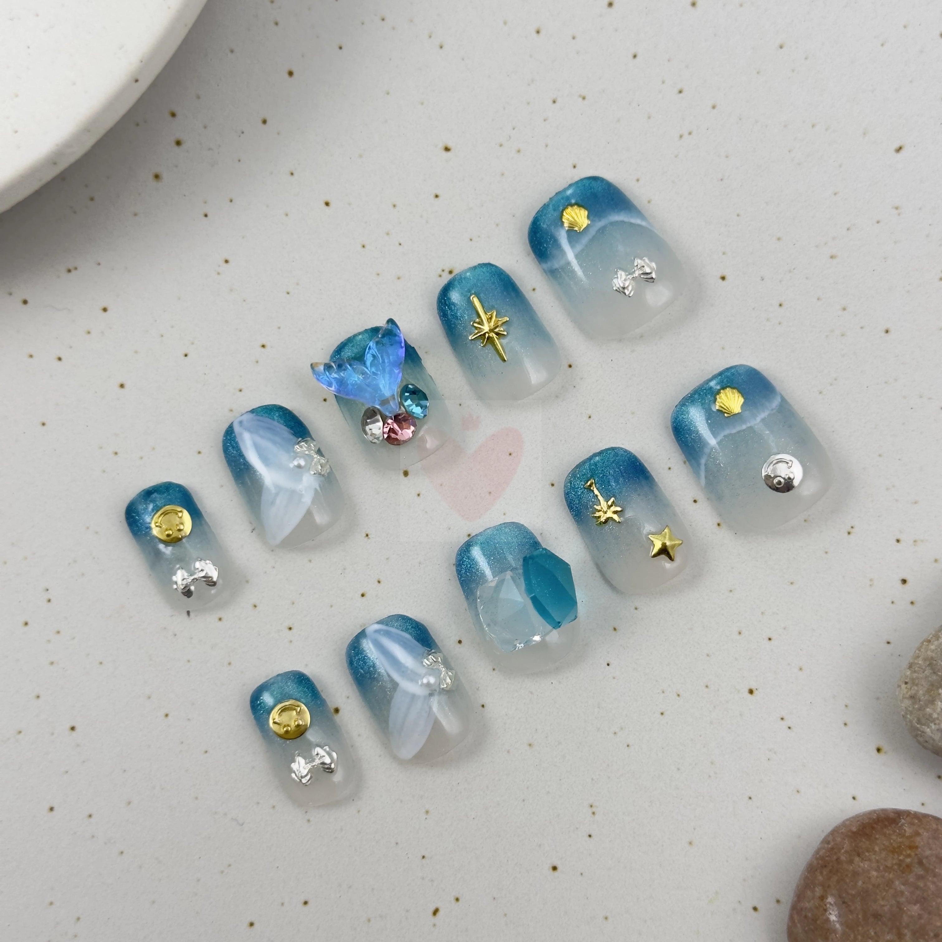 Mermaid Serenity - Dress For Nails - Press On Nails