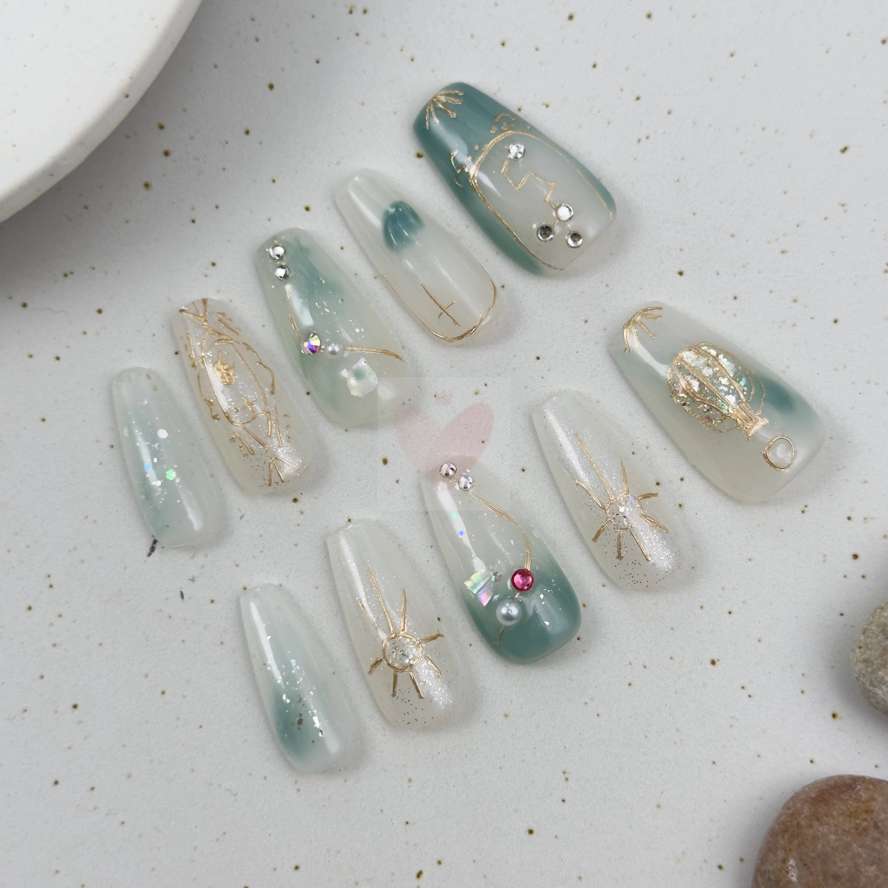 Aquarius Star Sign Radiance - Dress For Nails - Press On Nails
