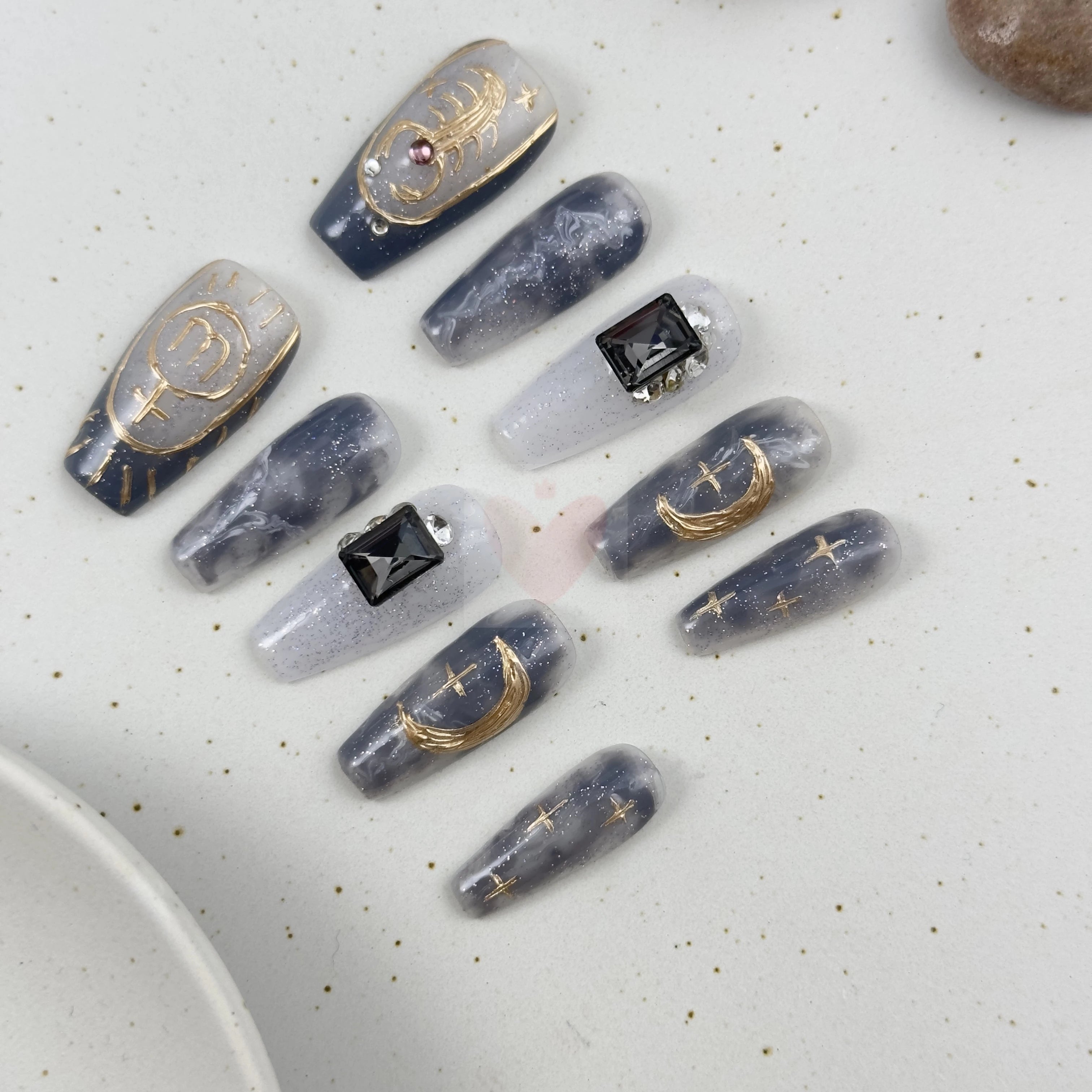 Scorpio Star Sign Mystique - Dress For Nails - Press On Nails