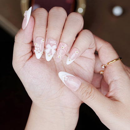 Blush Skies Press On Nails