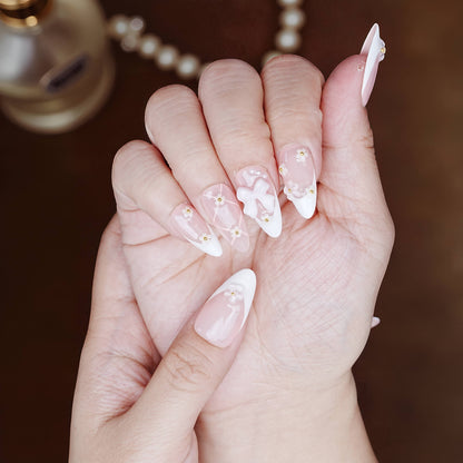 Blush Skies Press On Nails