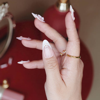 Blush Skies Press On Nails