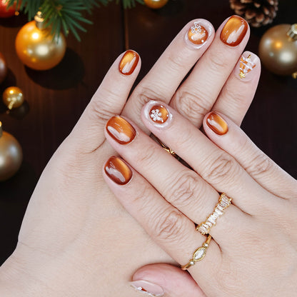 Frosted Tree Lights Press On Nails